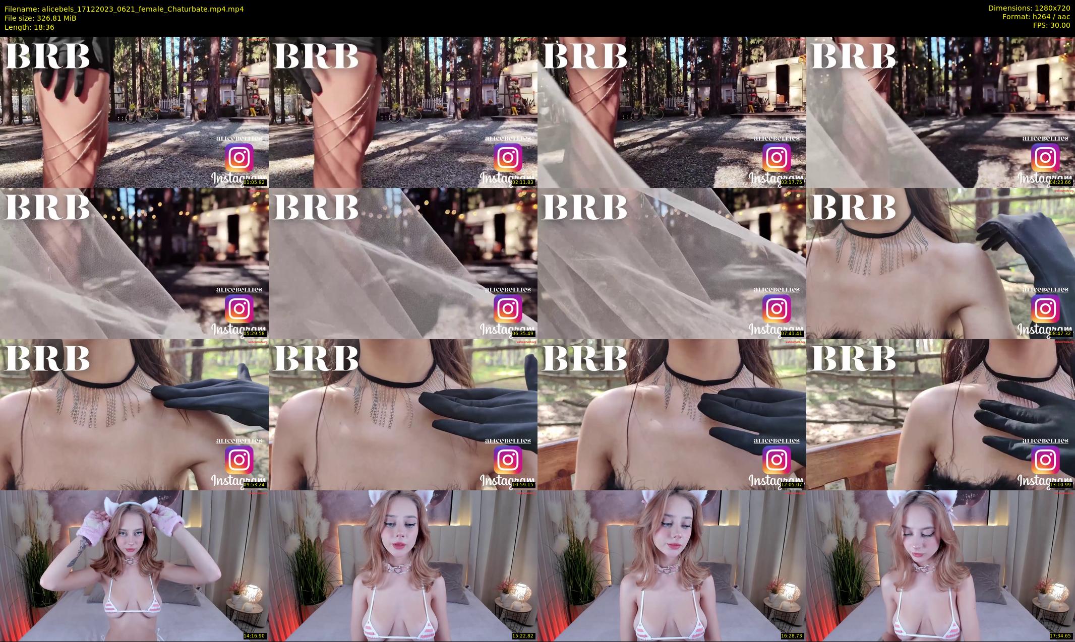alicebels — 19 minute Chaturbate female cam show recording, 720p, Dec 17, 2023