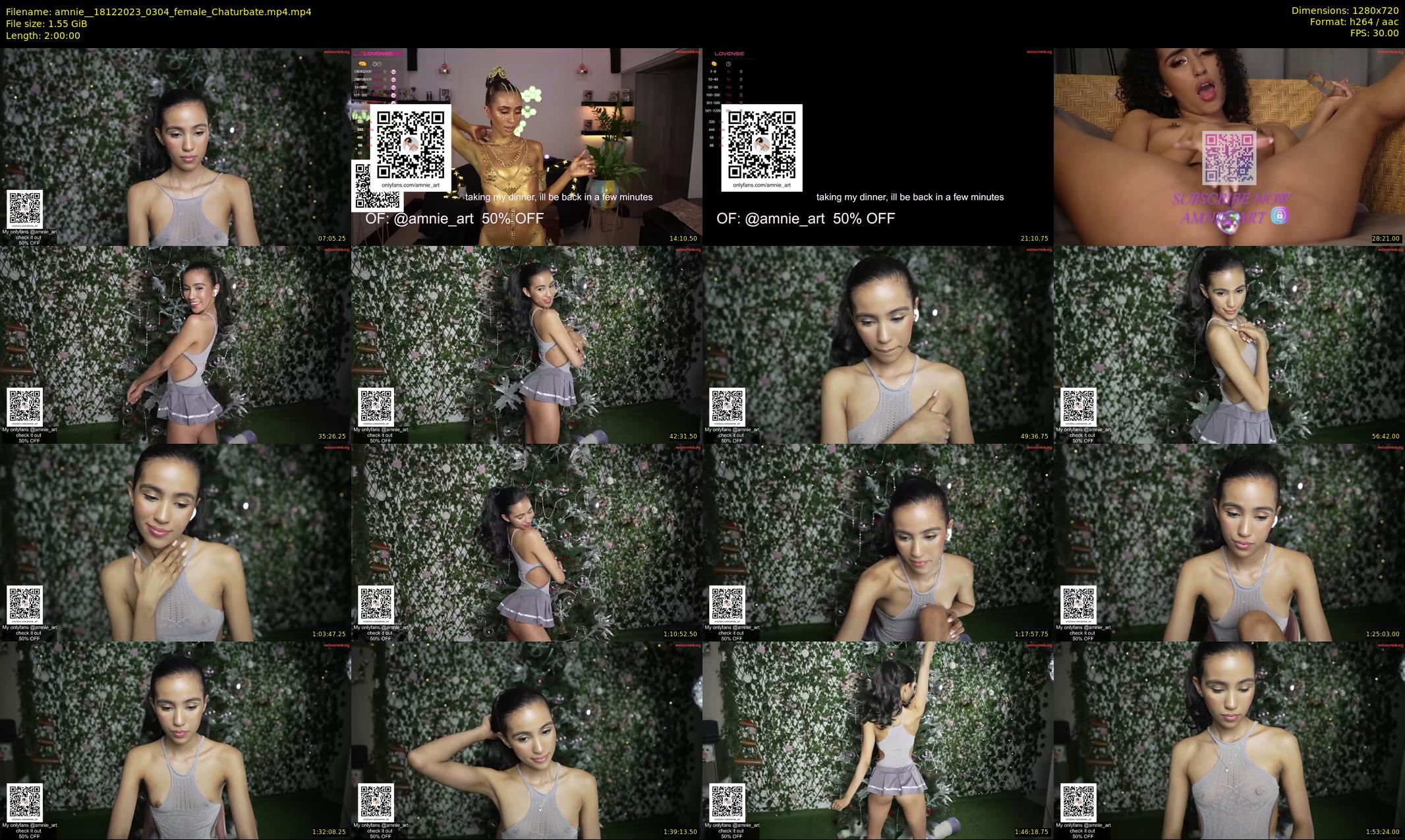 amnie_ — 120 minute Chaturbate female cam show recording, 720p, Dec 18, 2023