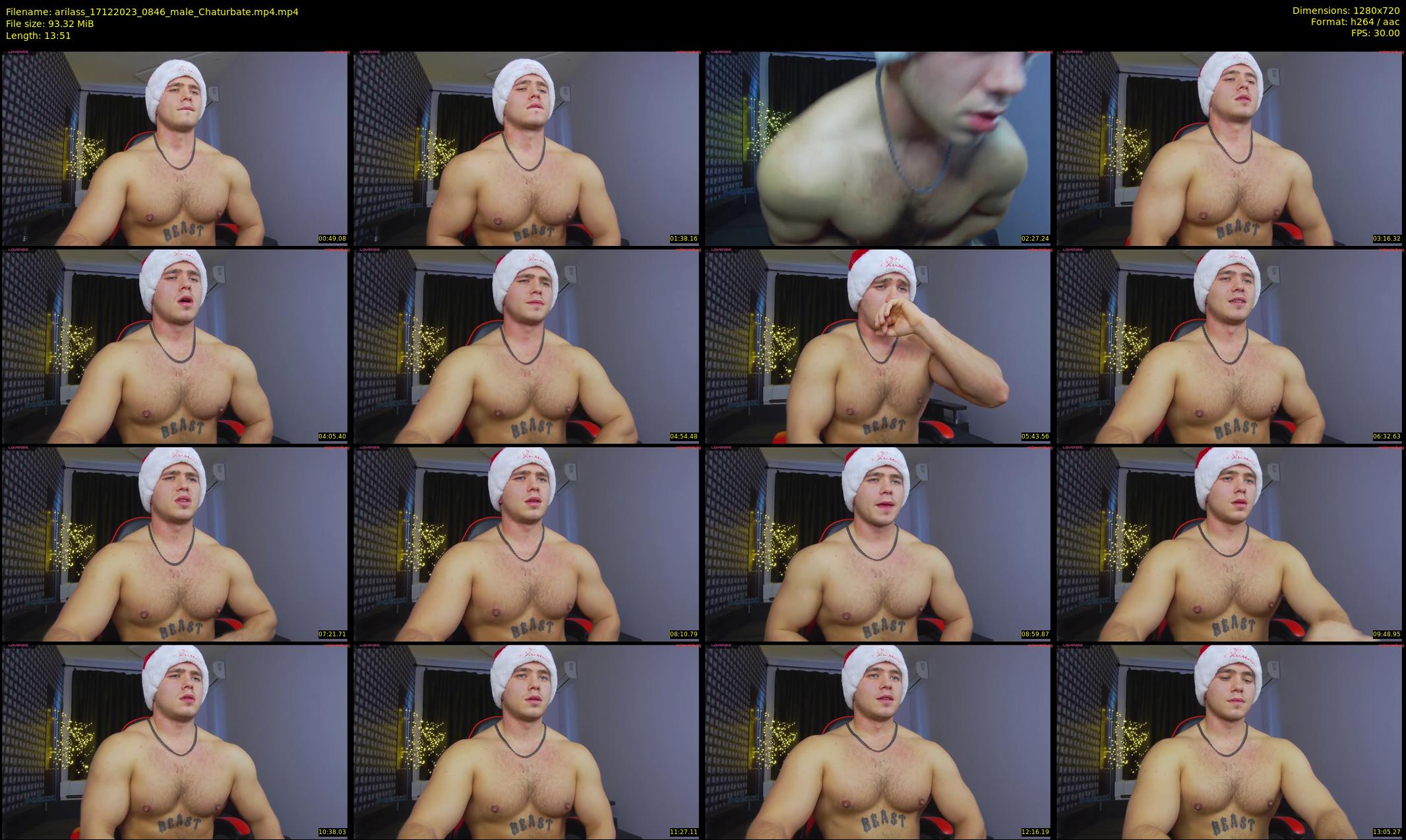 arilass — 14 minute Chaturbate male cam show recording, 720p, Dec 17, 2023