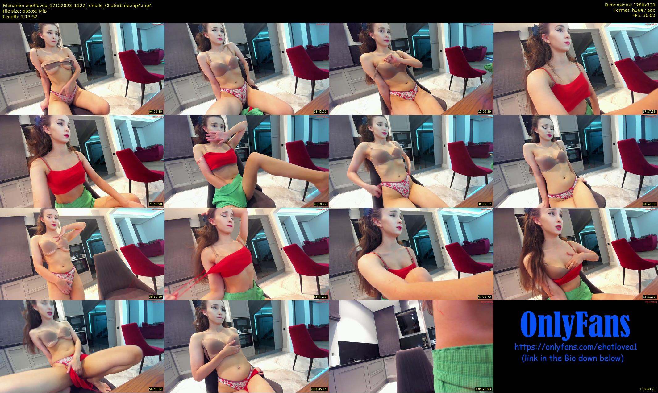 ehotlovea — 74 minute Chaturbate female cam show recording, 720p, Dec 17, 2023