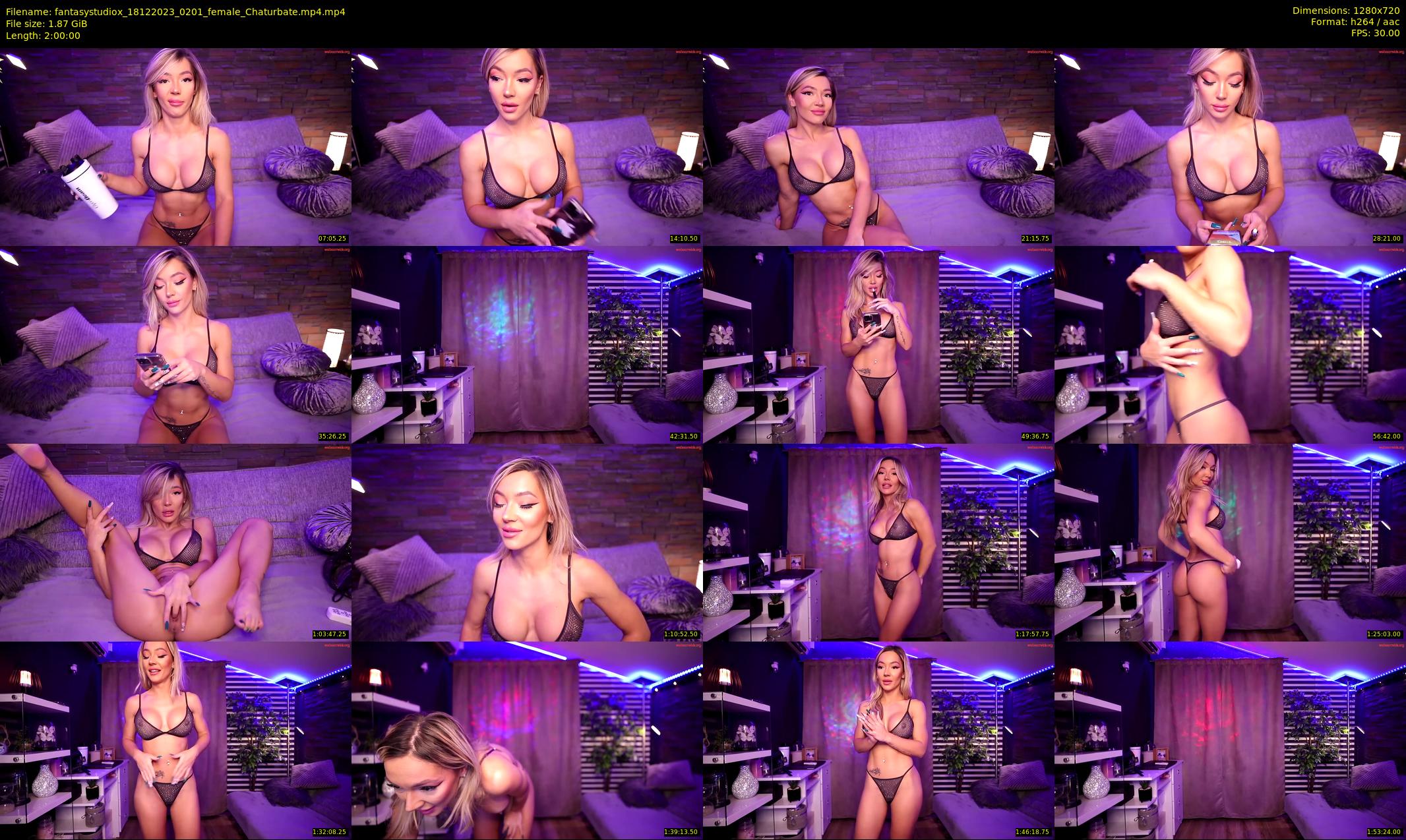 fantasystudiox — 120 minute Chaturbate female cam show recording, 720p, Dec 18, 2023