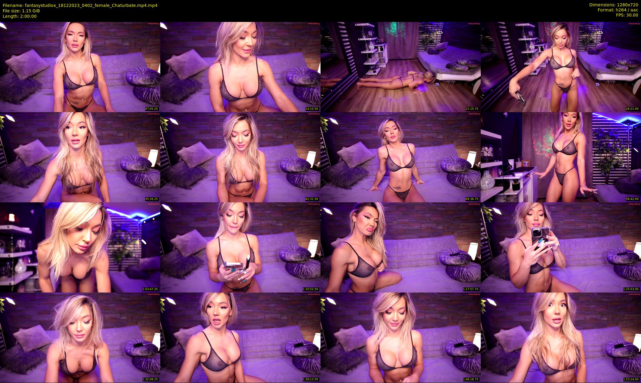 fantasystudiox — 120 minute Chaturbate female cam show recording, 720p, Dec 18, 2023