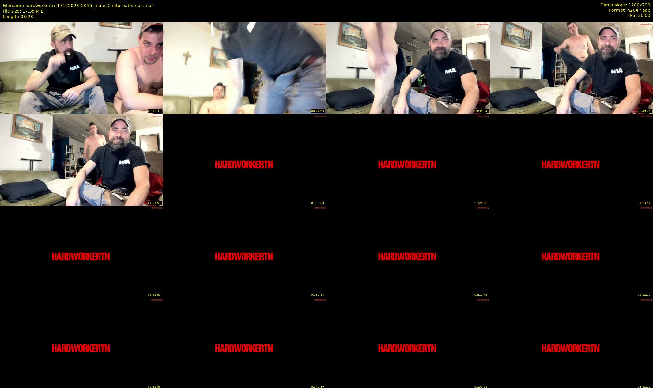 hardworkertn — 4 minute Chaturbate male cam show recording, 720p, Dec 17, 2023