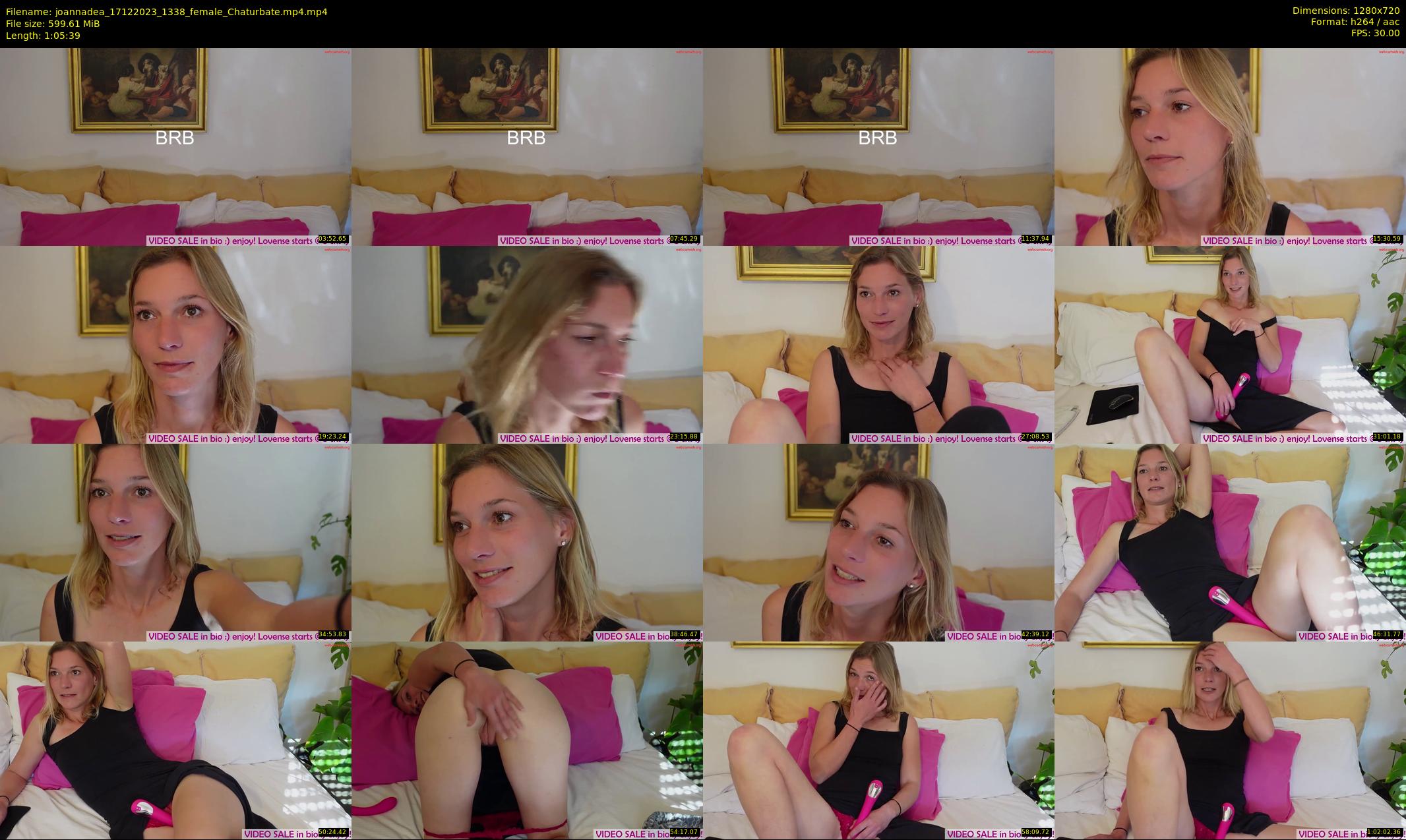 joannadea — 66 minute Chaturbate female cam show recording, 720p, Dec 17, 2023