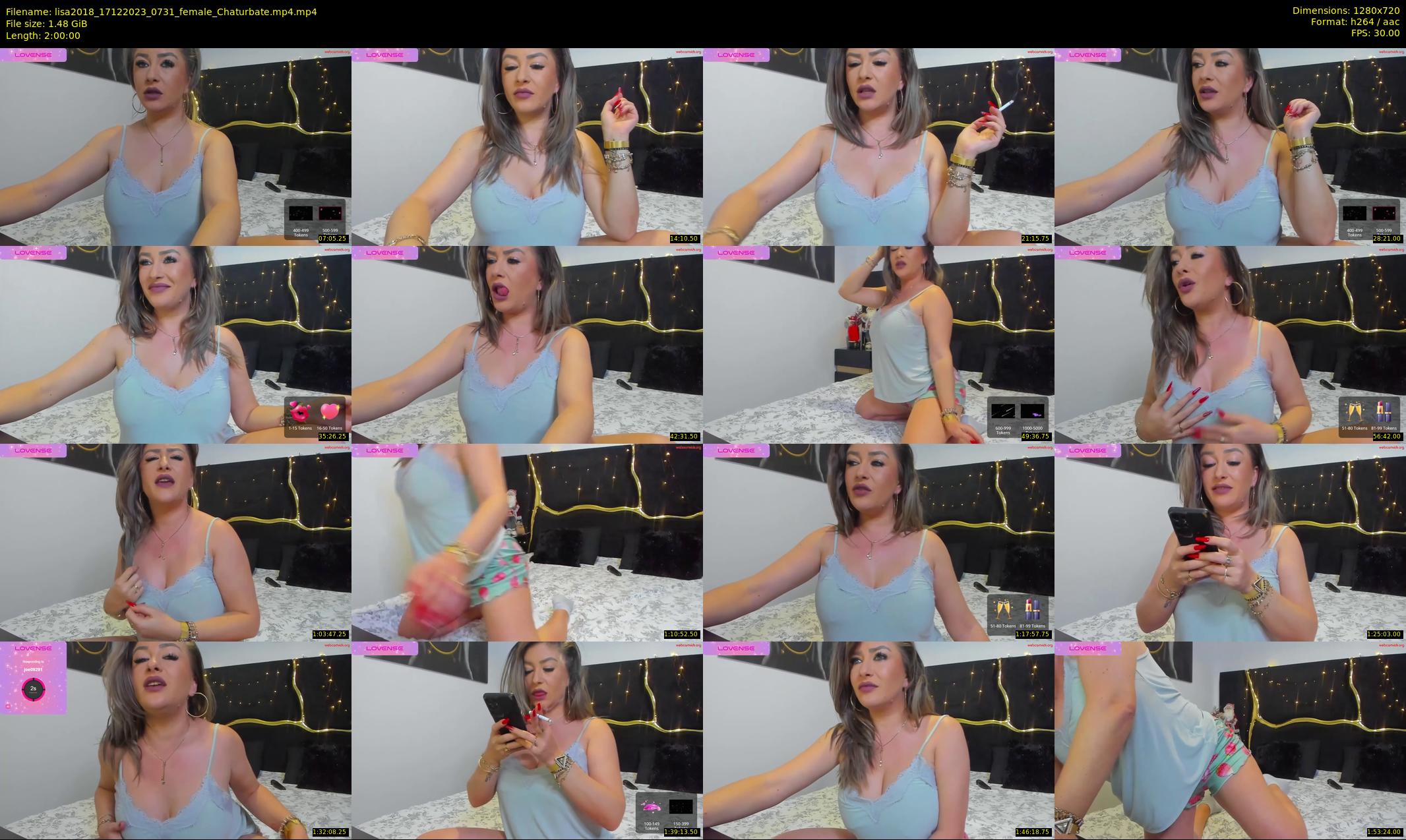 lisa2018 — 120 minute Chaturbate female cam show recording, 720p, Dec 17, 2023