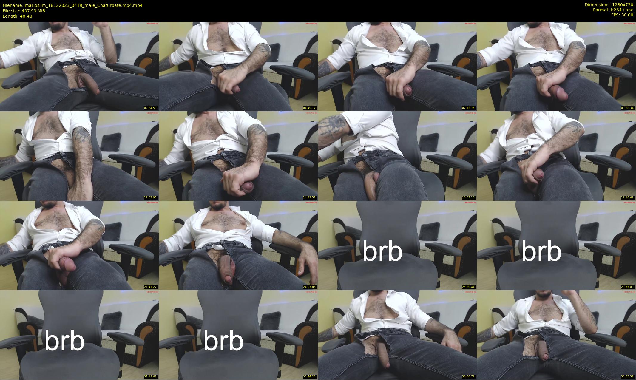 marioslim — 41 minute Chaturbate male cam show recording, 720p, Dec 18, 2023