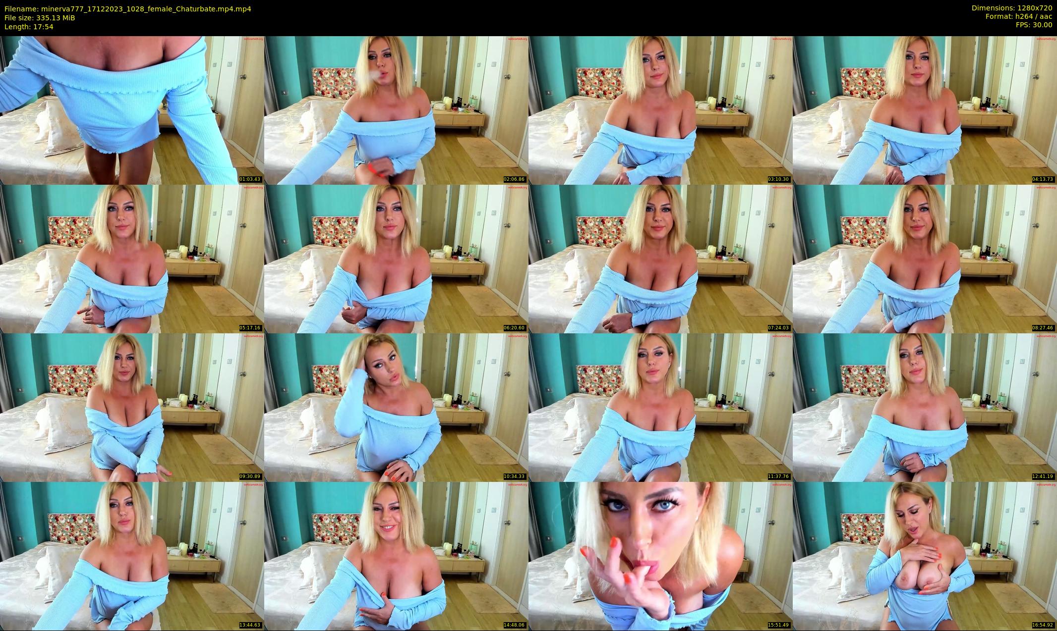 minerva777 — 18 minute Chaturbate female cam show recording, 720p, Dec 17, 2023