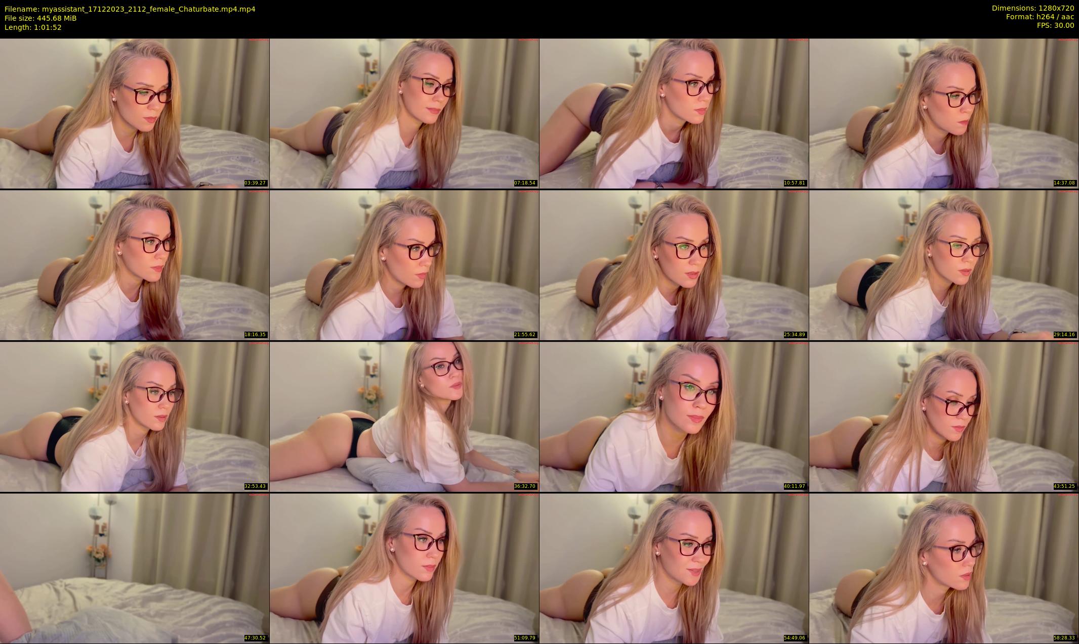myassistant — 62 minute Chaturbate female cam show recording, 720p, Dec 17, 2023