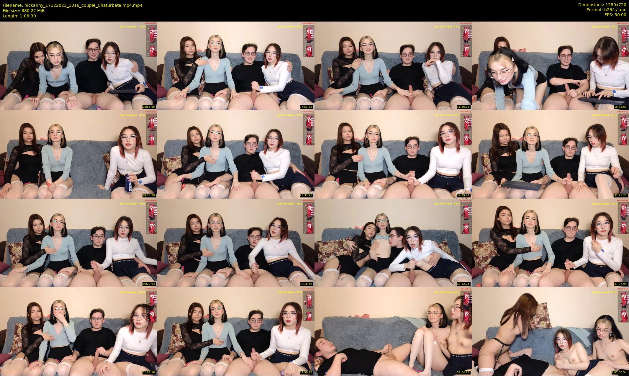 nickanny — 67 minute Chaturbate couple cam show recording, 720p, Dec 17, 2023