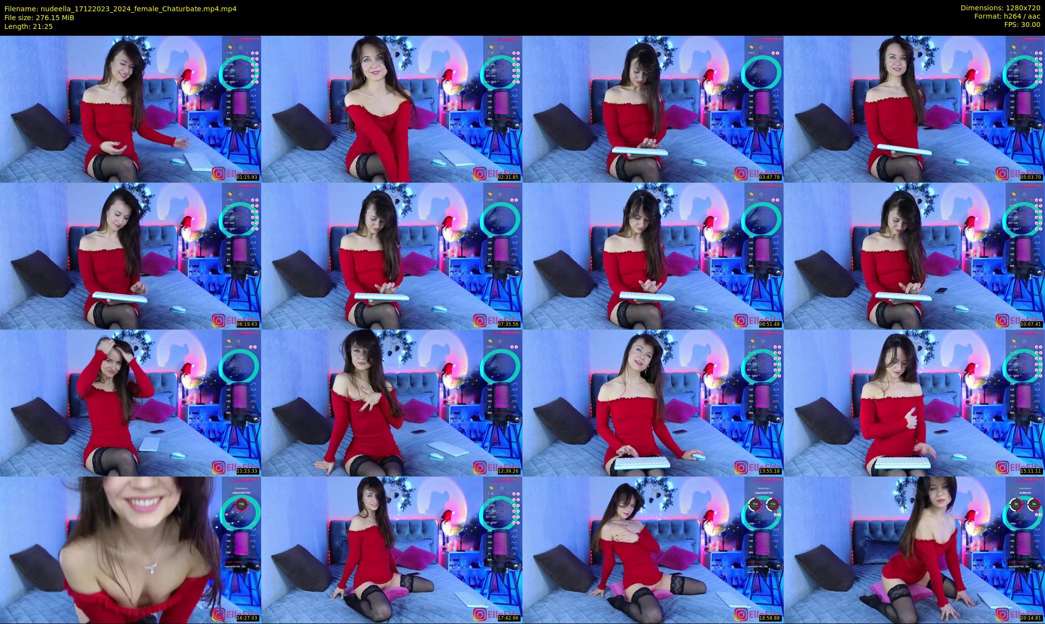 nudeella — 22 minute Chaturbate female cam show recording, 720p, Dec 17, 2023