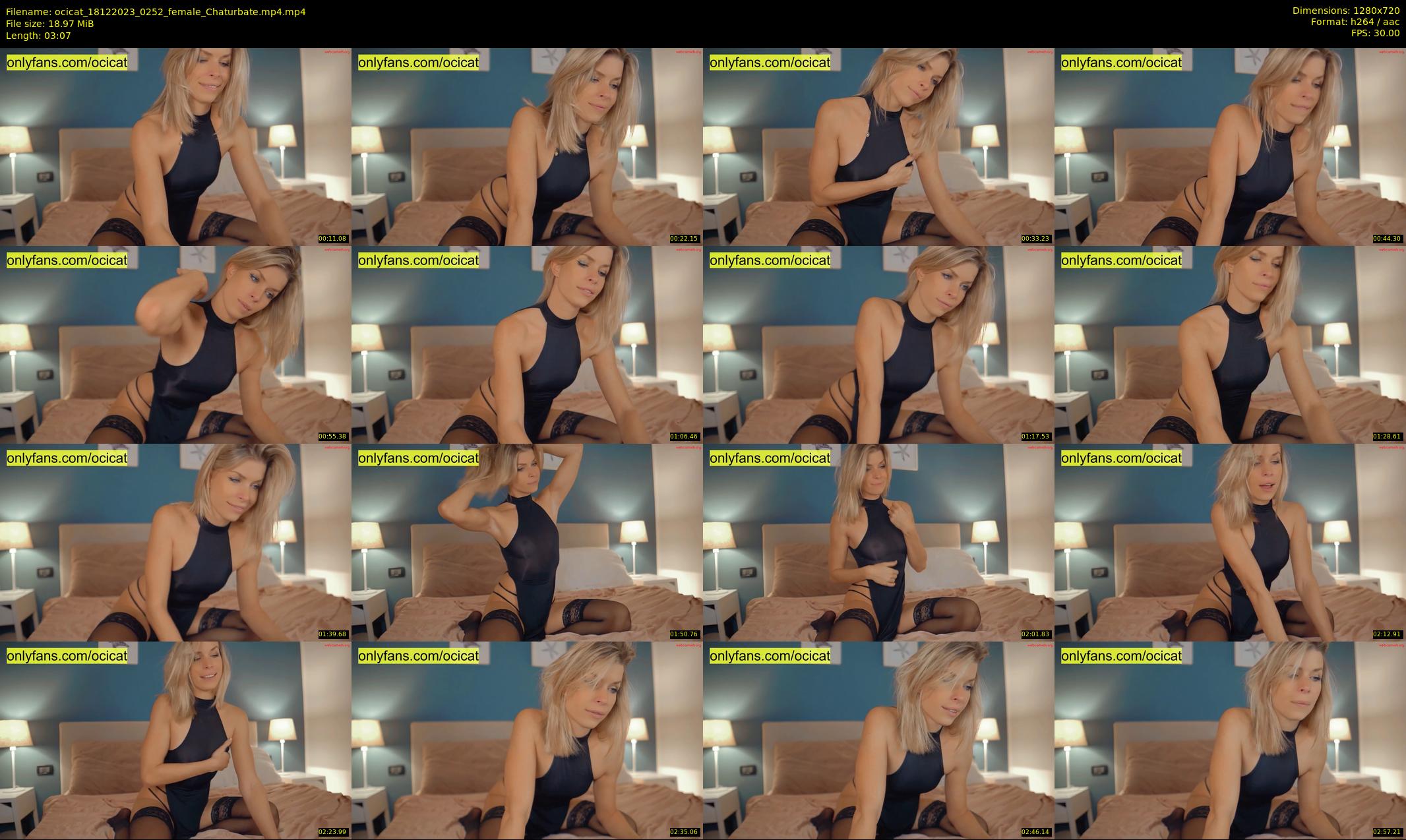 ocicat — 4 minute Chaturbate female cam show recording, 720p, Dec 18, 2023