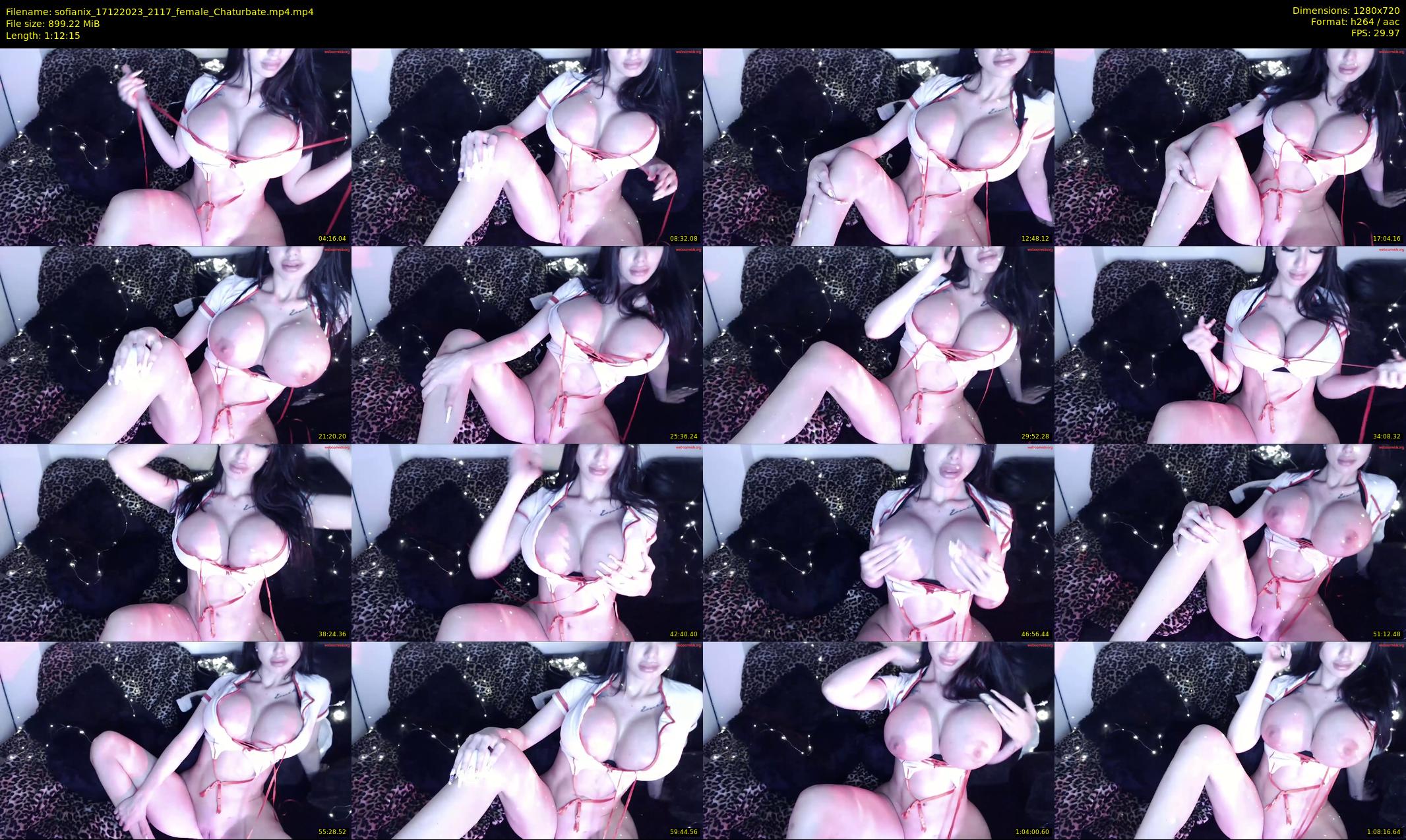 sofianix — 73 minute Chaturbate female cam show recording, 720p, Dec 17, 2023