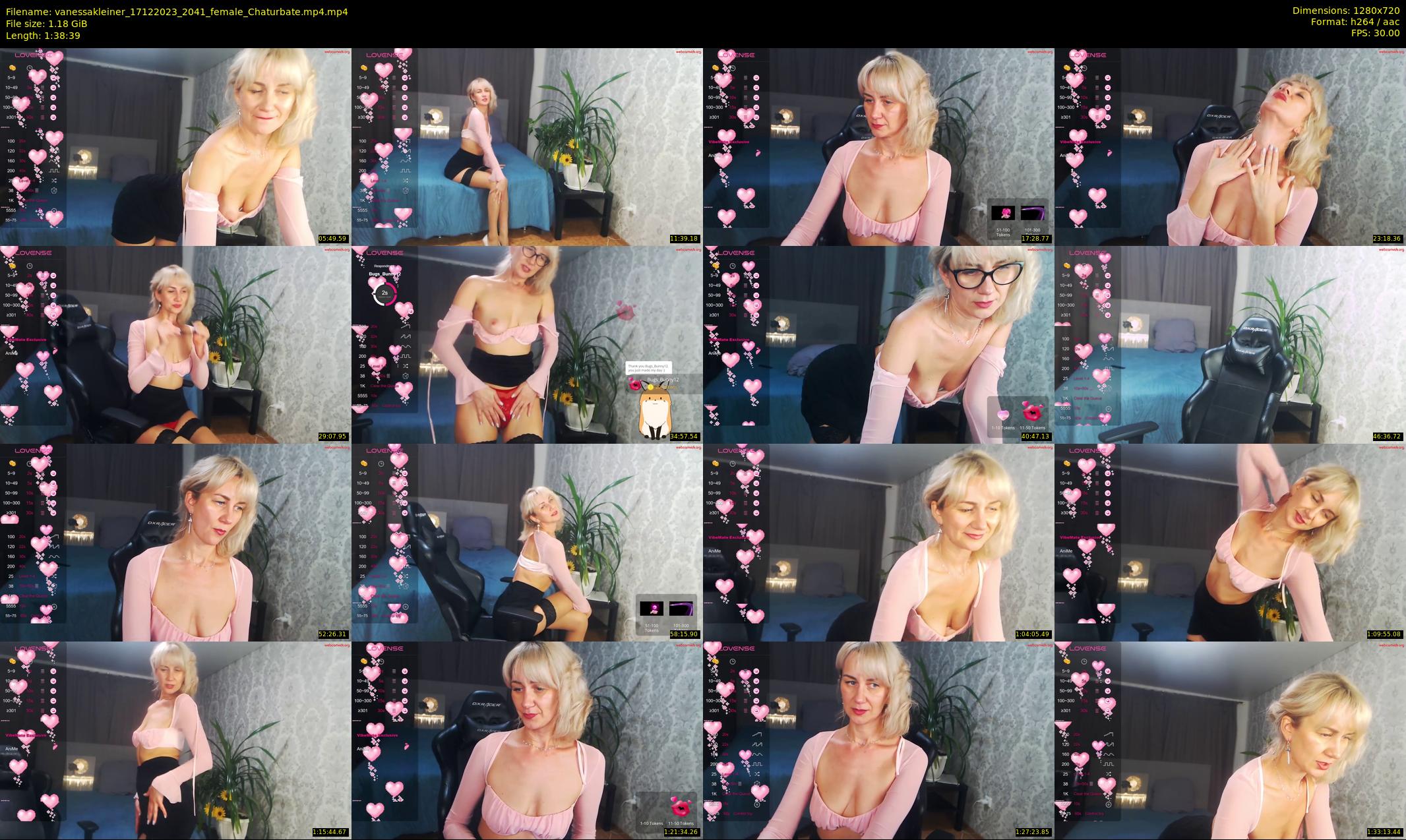 vanessakleiner — 99 minute Chaturbate female cam show recording, 720p, Dec 17, 2023