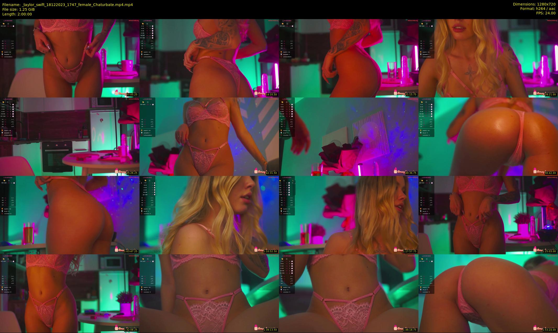 _taylor_swift — 120 minute Chaturbate female cam show recording, 720p, Dec 18, 2023
