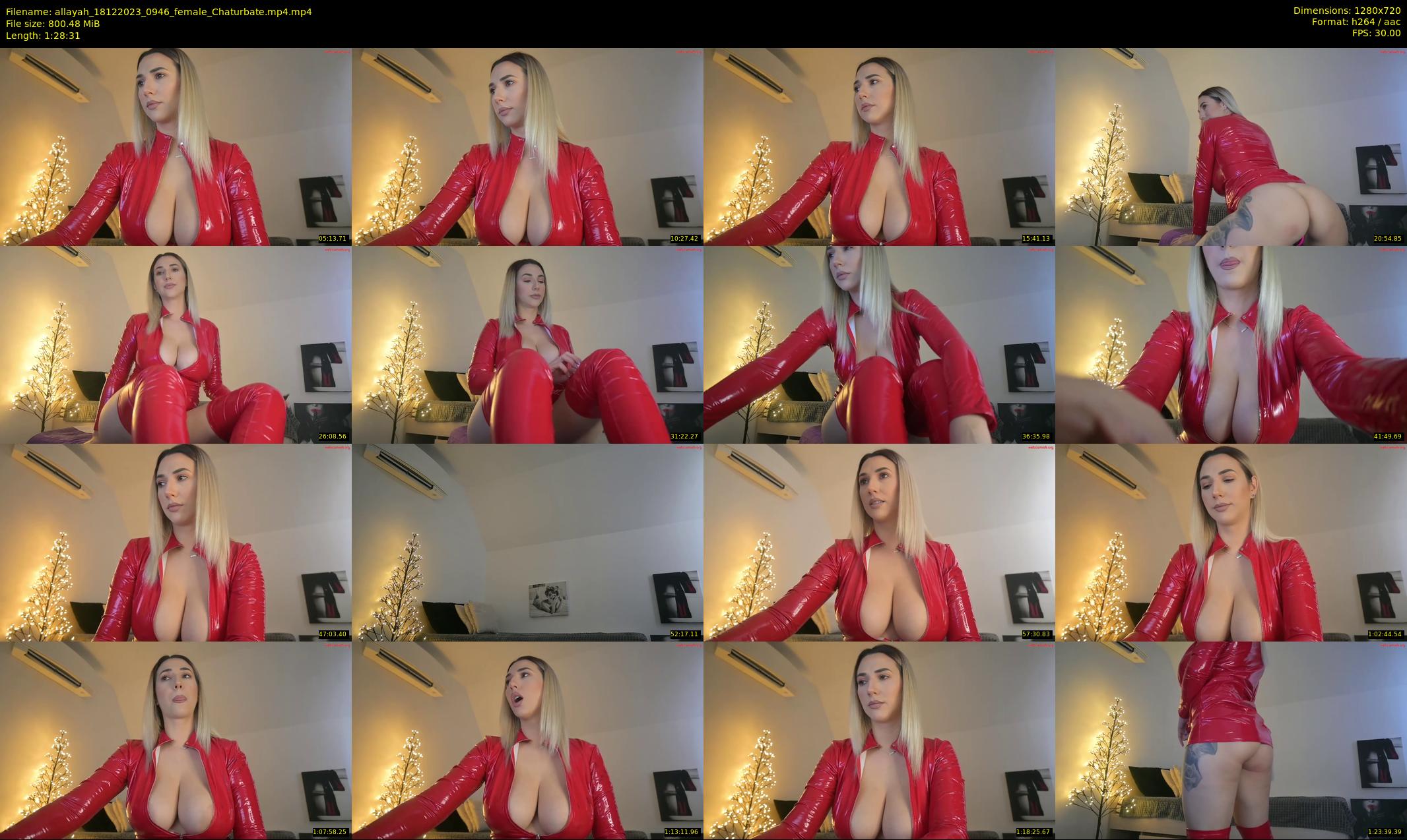 allayah — 89 minute Chaturbate female cam show recording, 720p, Dec 18, 2023
