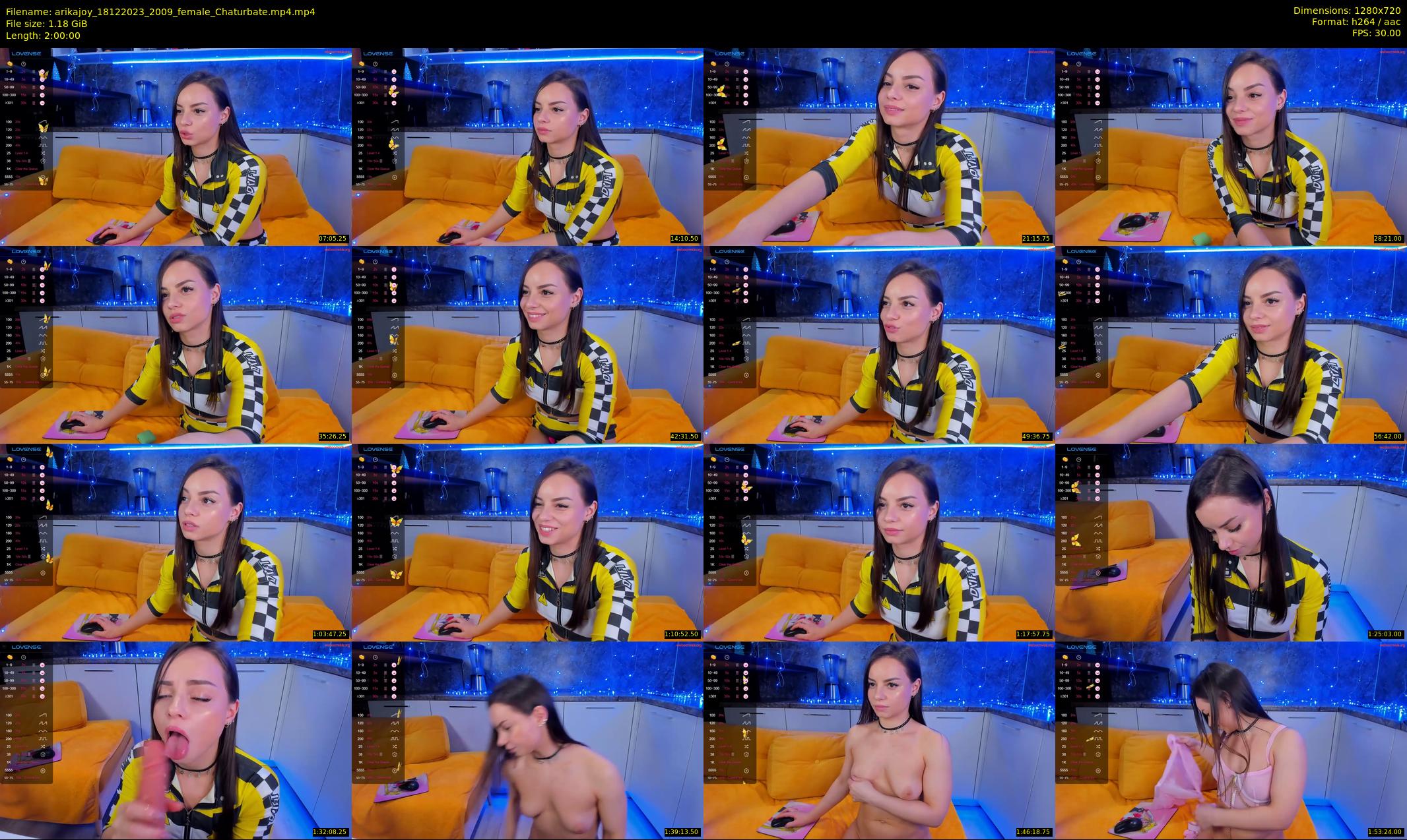 arikajoy — 120 minute Chaturbate female cam show recording, 720p, Dec 18, 2023
