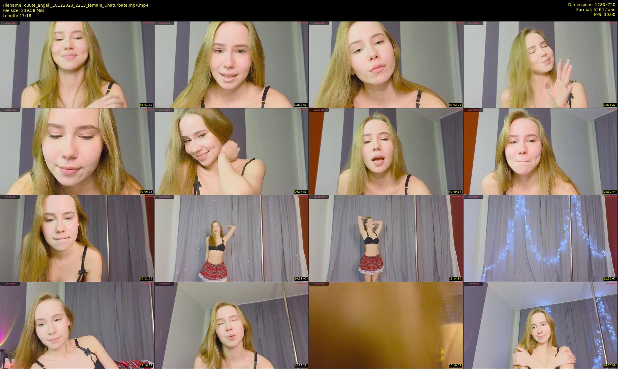 cuute_angell — 18 minute Chaturbate female cam show recording, 720p, Dec 18, 2023