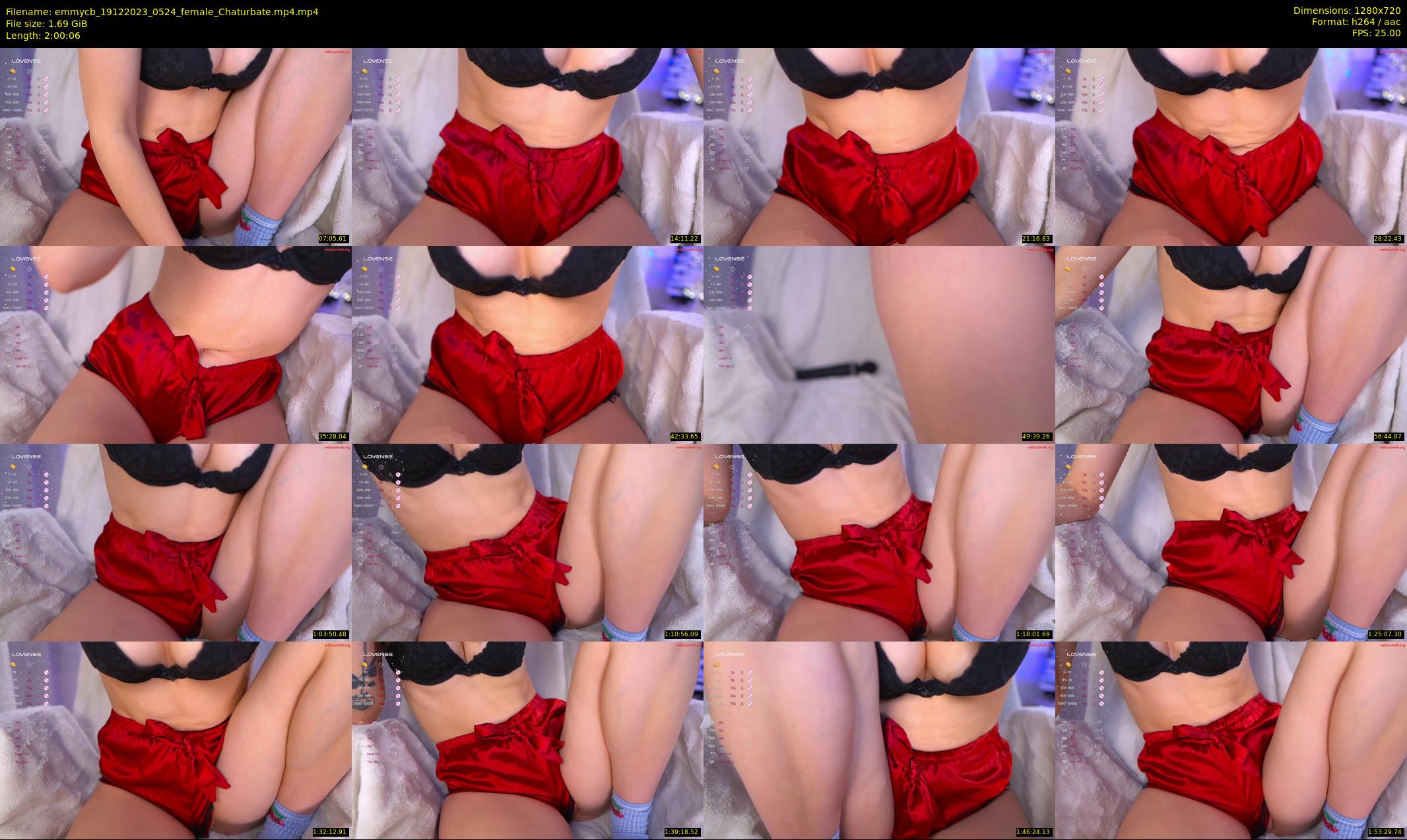 emmycb — 121 minute Chaturbate female cam show recording, 720p, Dec 19, 2023