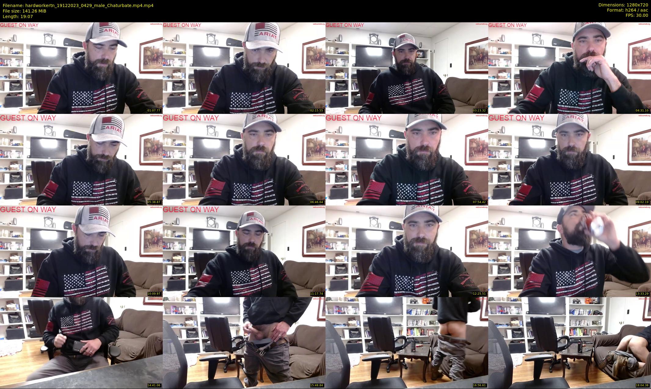 hardworkertn — 20 minute Chaturbate male cam show recording, 720p, Dec 19, 2023