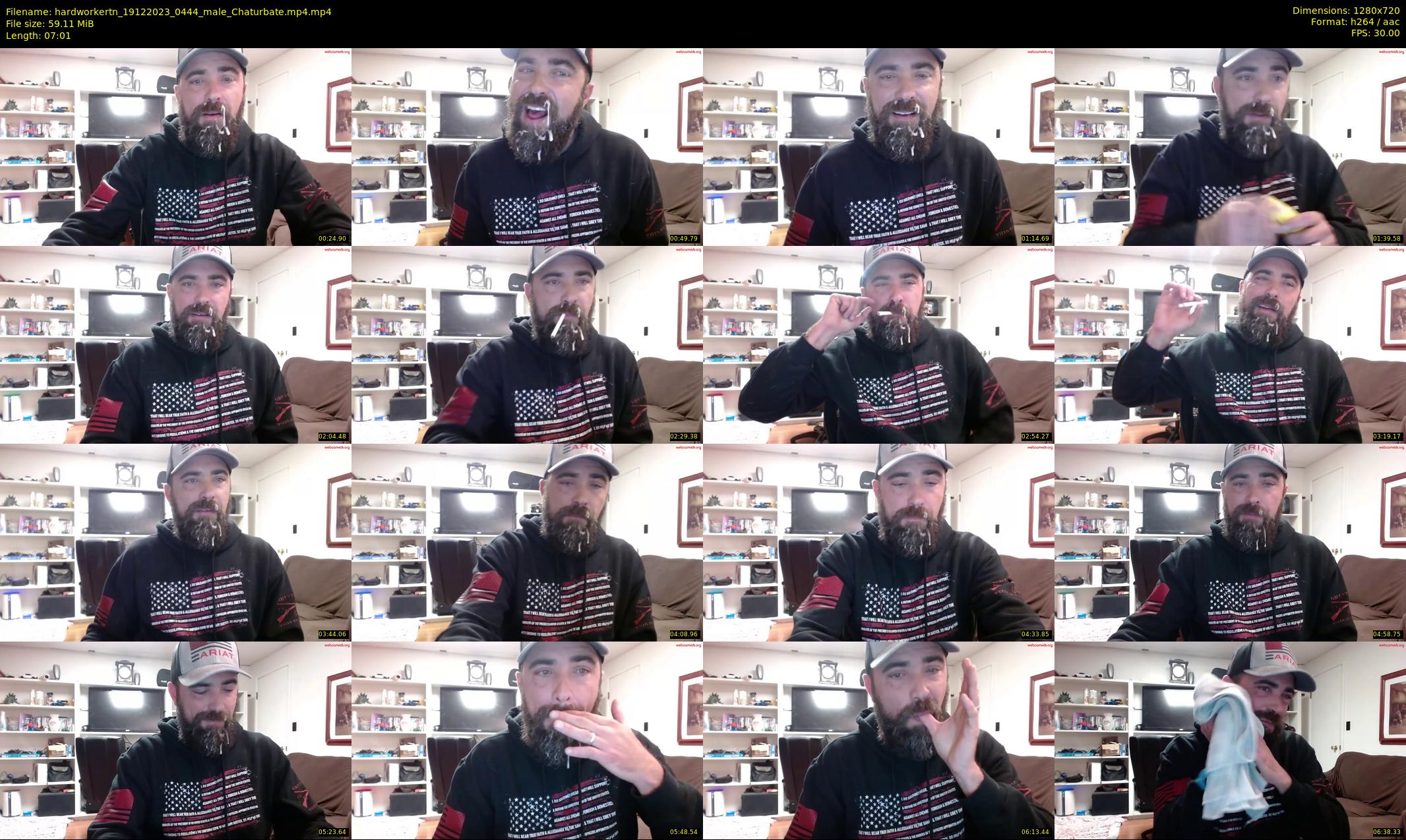 hardworkertn — 8 minute Chaturbate male cam show recording, 720p, Dec 19, 2023