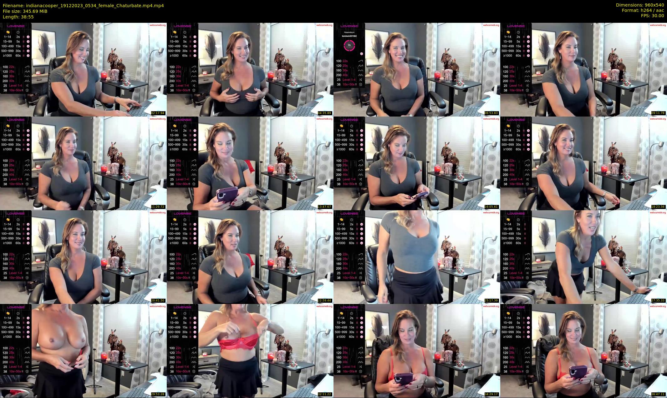 indianacooper — 39 minute Chaturbate female cam show recording, 480p, Dec 19, 2023