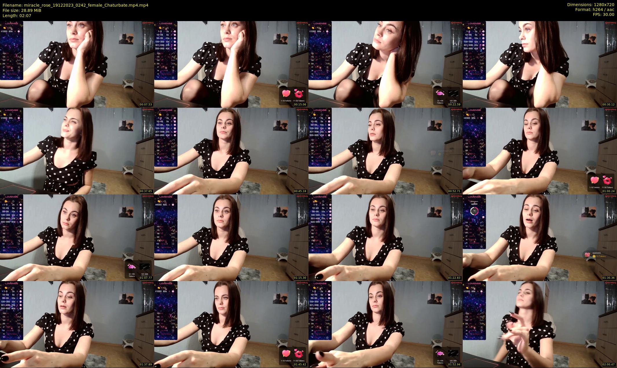 miracle_rose — 3 minute Chaturbate female cam show recording, 720p, Dec 19, 2023