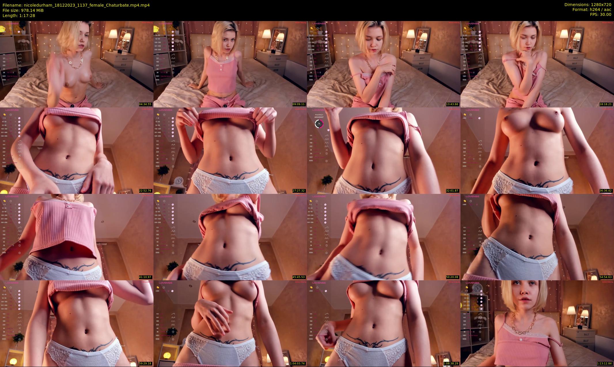 nicoledurham — 78 minute Chaturbate female cam show recording, 720p, Dec 18, 2023