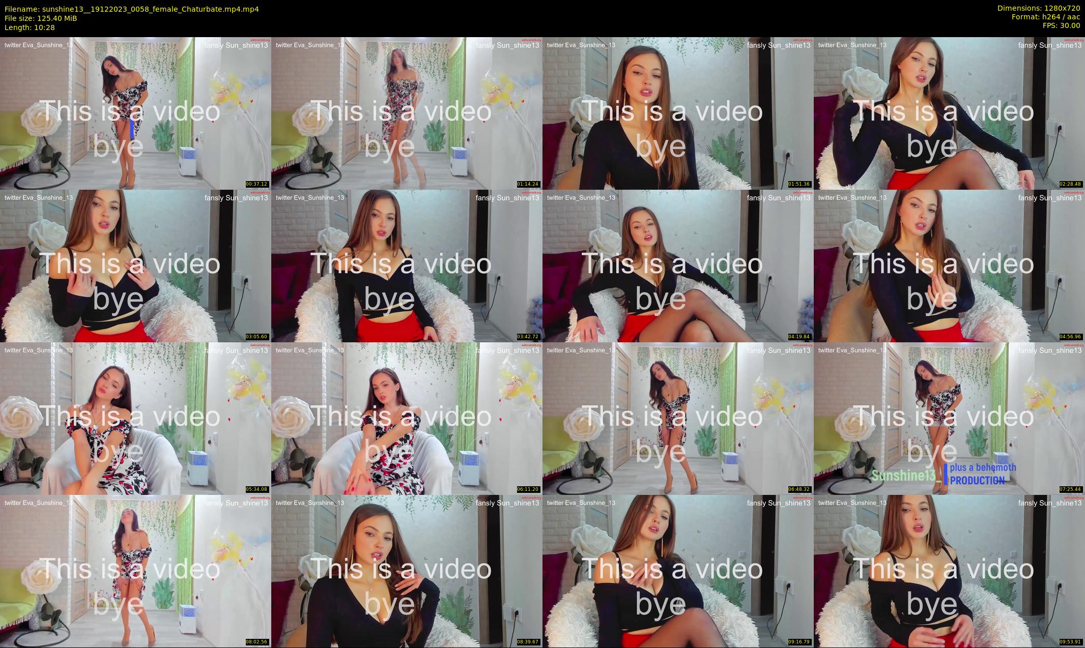 sunshine13_ — 11 minute Chaturbate female cam show recording, 720p, Dec 19, 2023