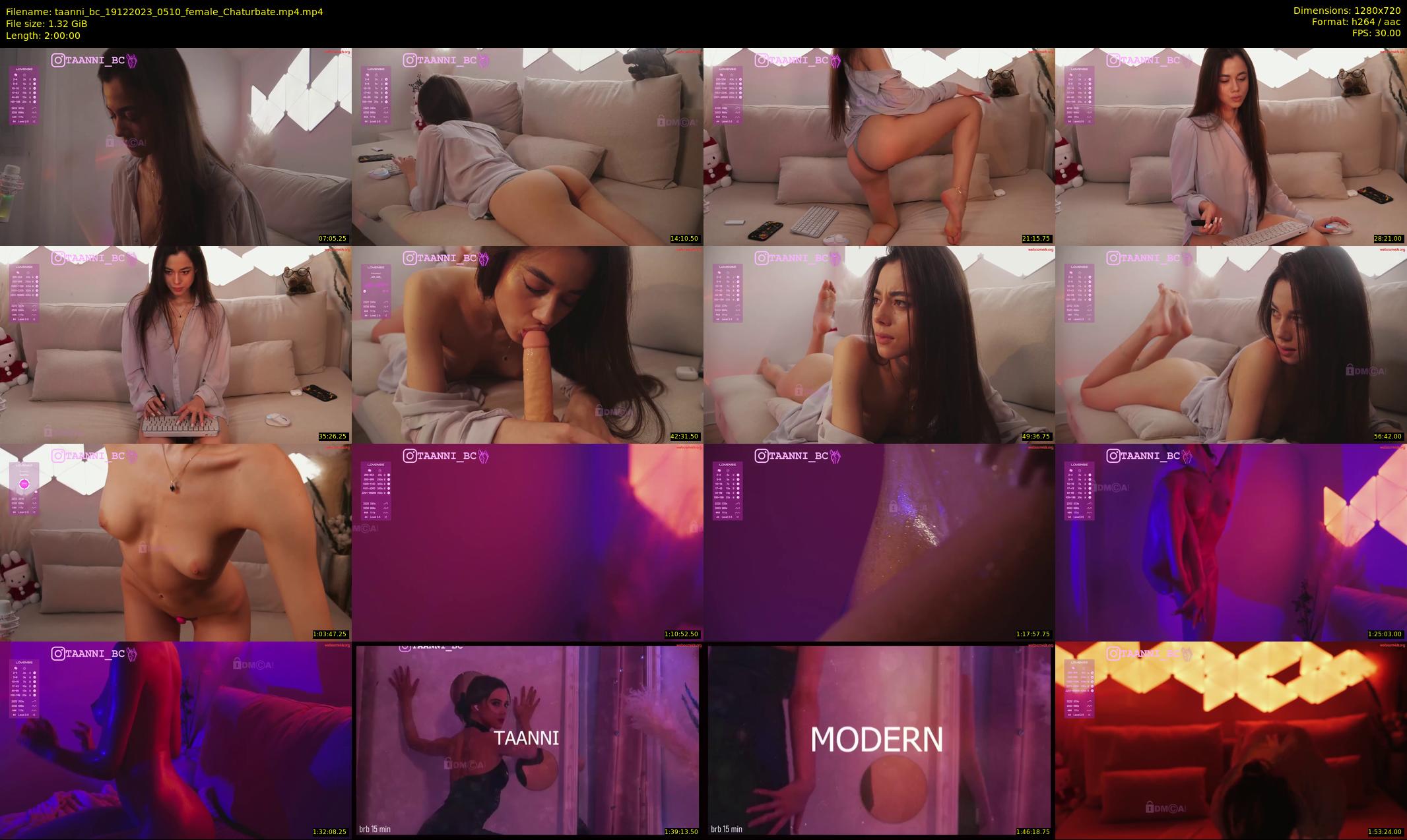 taanni_bc — 120 minute Chaturbate female cam show recording, 720p, Dec 19, 2023