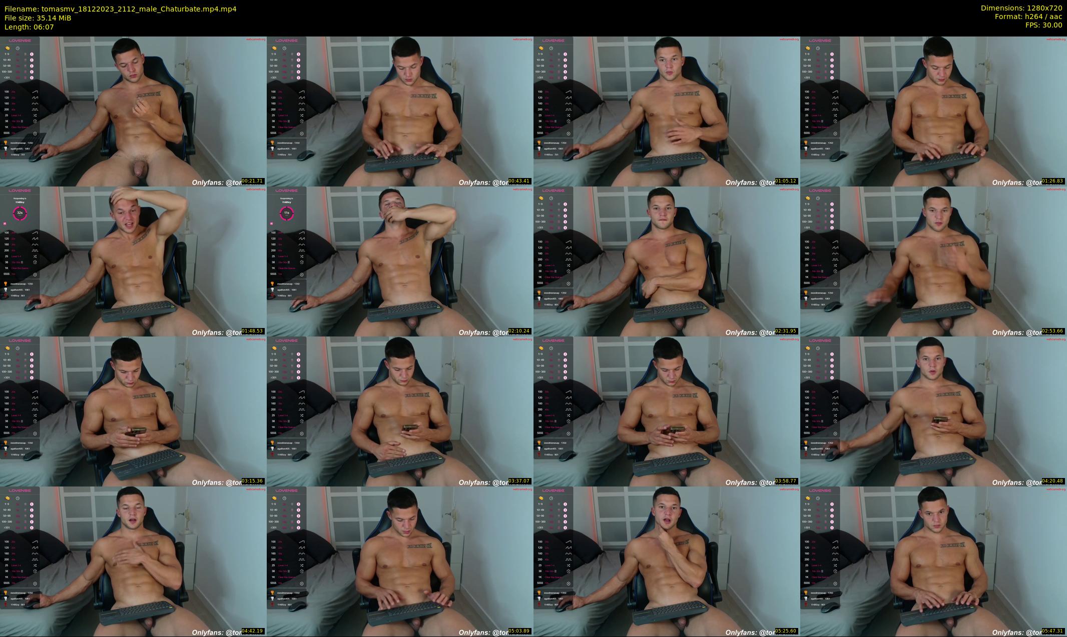 tomasmv — 7 minute Chaturbate male cam show recording, 720p, Dec 18, 2023