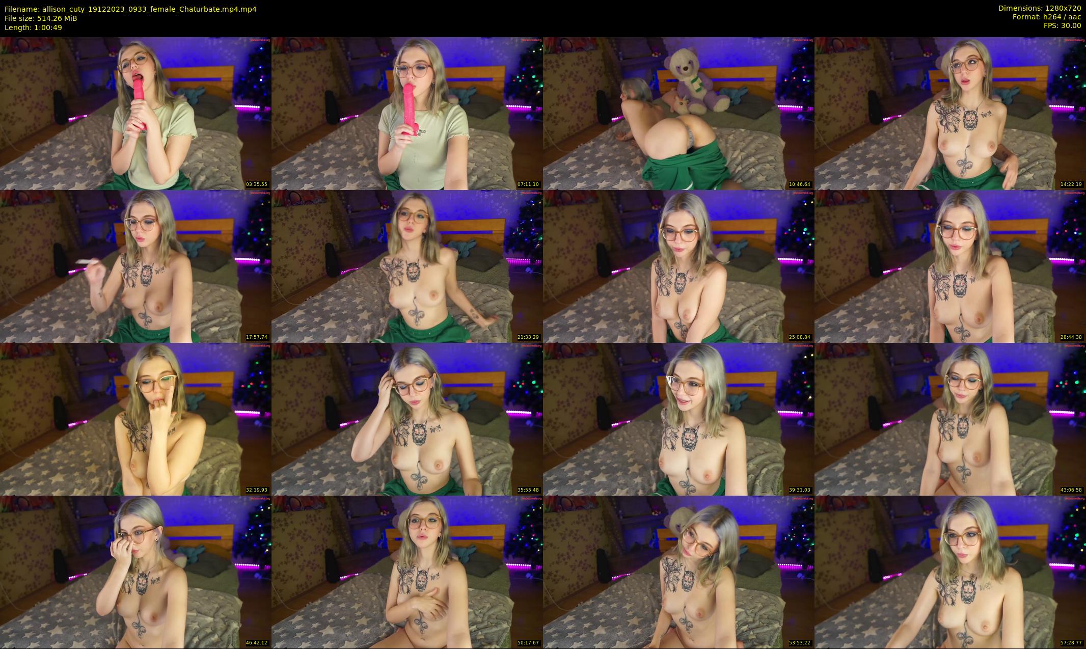 allison_cuty — 61 minute Chaturbate female cam show recording, 720p, Dec 19, 2023