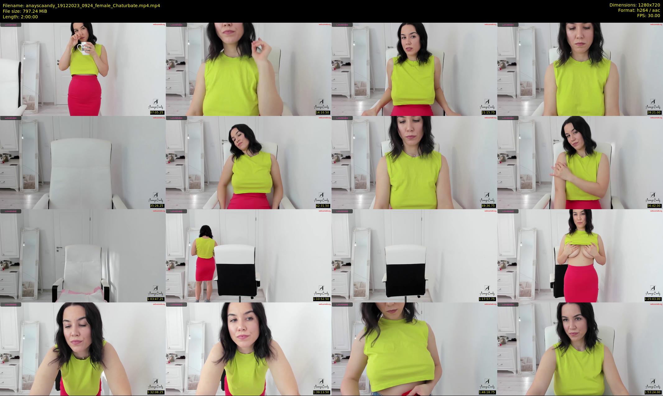 anayscaandy — 120 minute Chaturbate female cam show recording, 720p, Dec 19, 2023