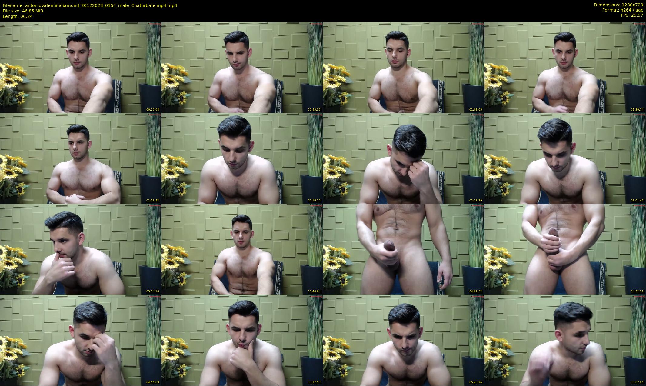 antoniovalentinidiamond — 7 minute Chaturbate male cam show recording, 720p, Dec 20, 2023