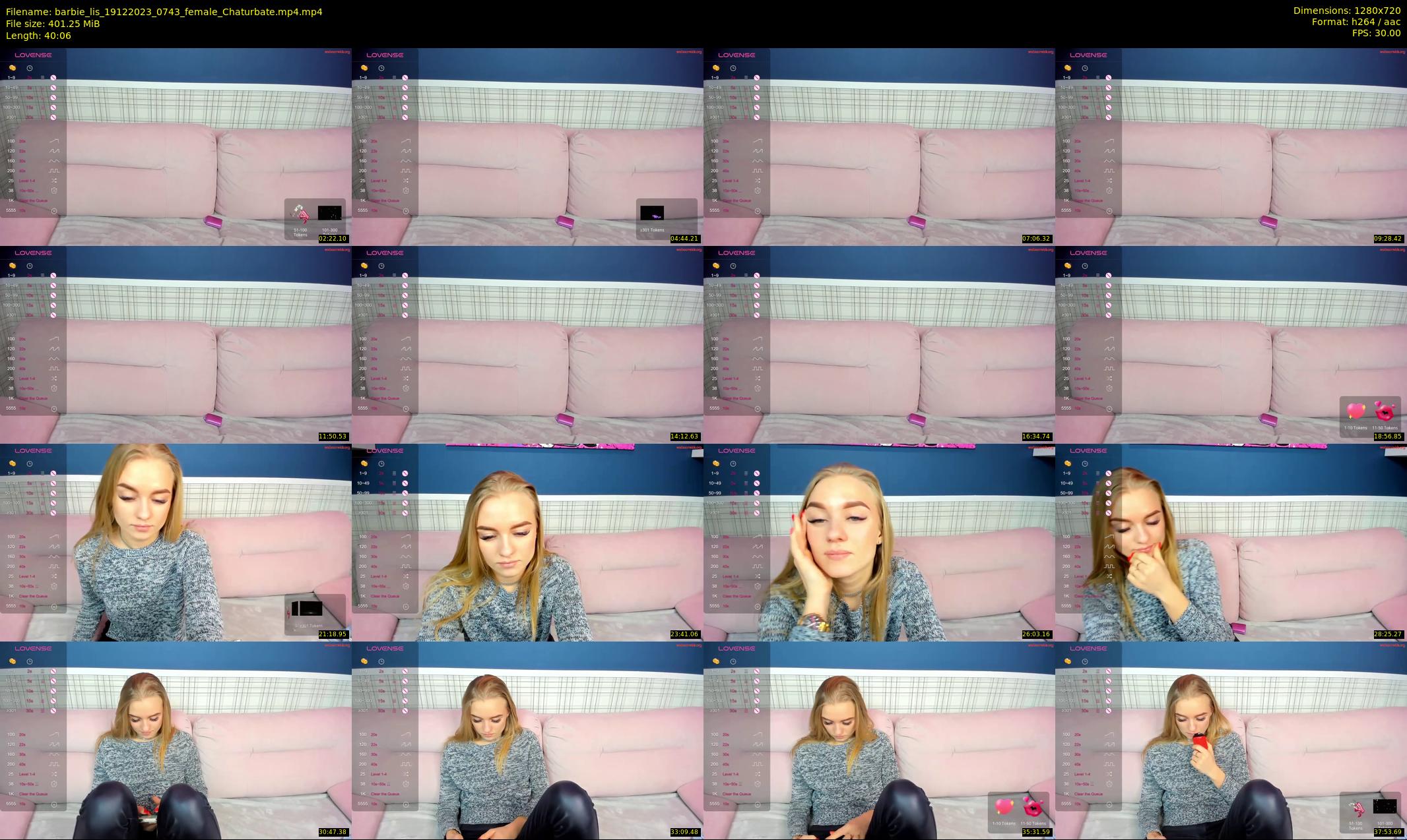 barbie_lis — 41 minute Chaturbate female cam show recording, 720p, Dec 19, 2023