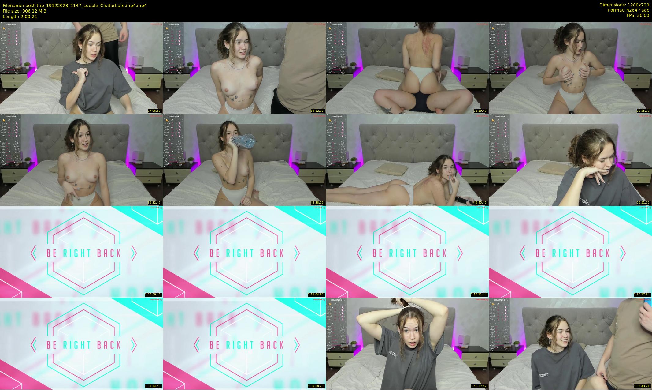 best_trip — 121 minute Chaturbate couple cam show recording, 720p, Dec 19, 2023