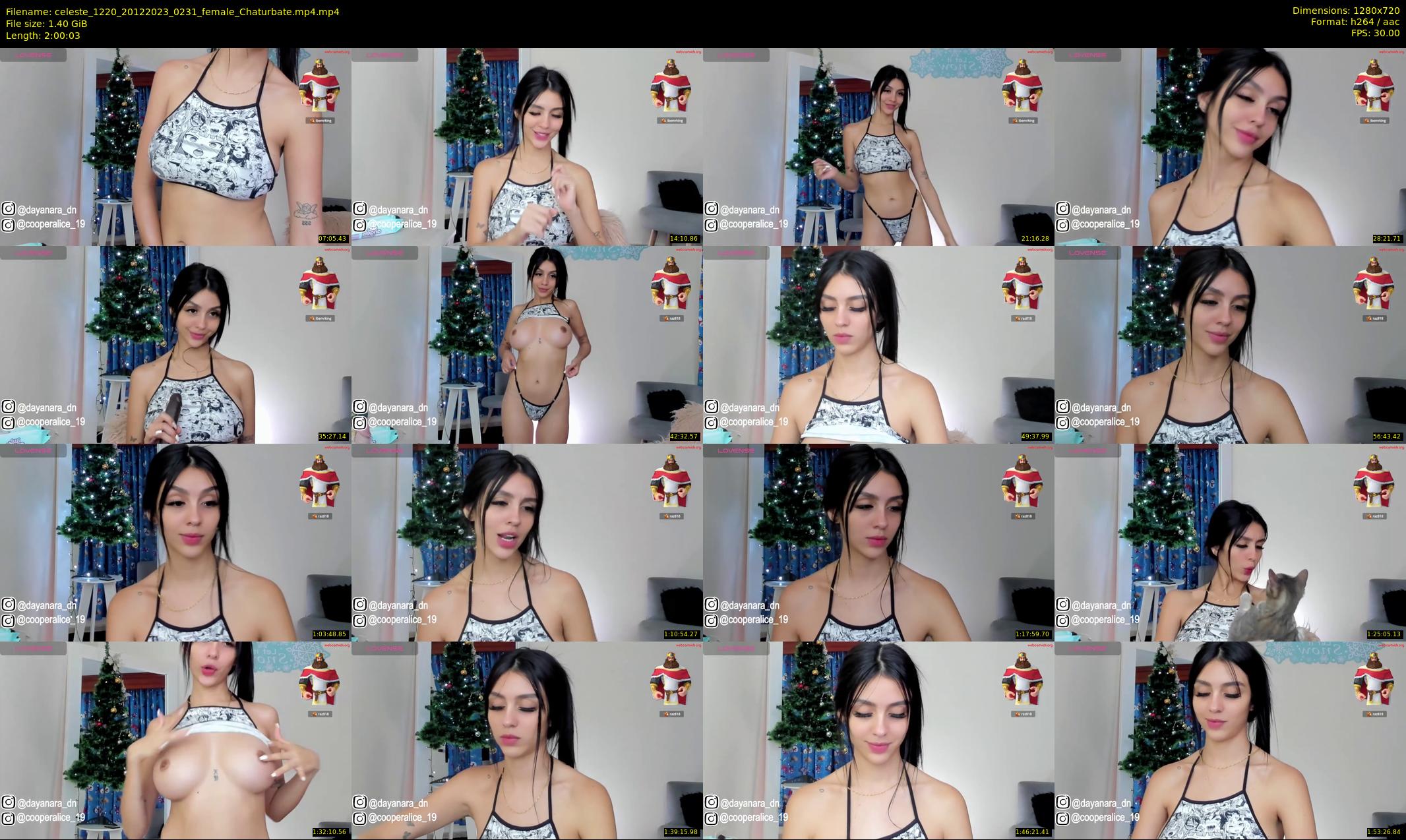 celeste_1220 — 121 minute Chaturbate female cam show recording, 720p, Dec 20, 2023