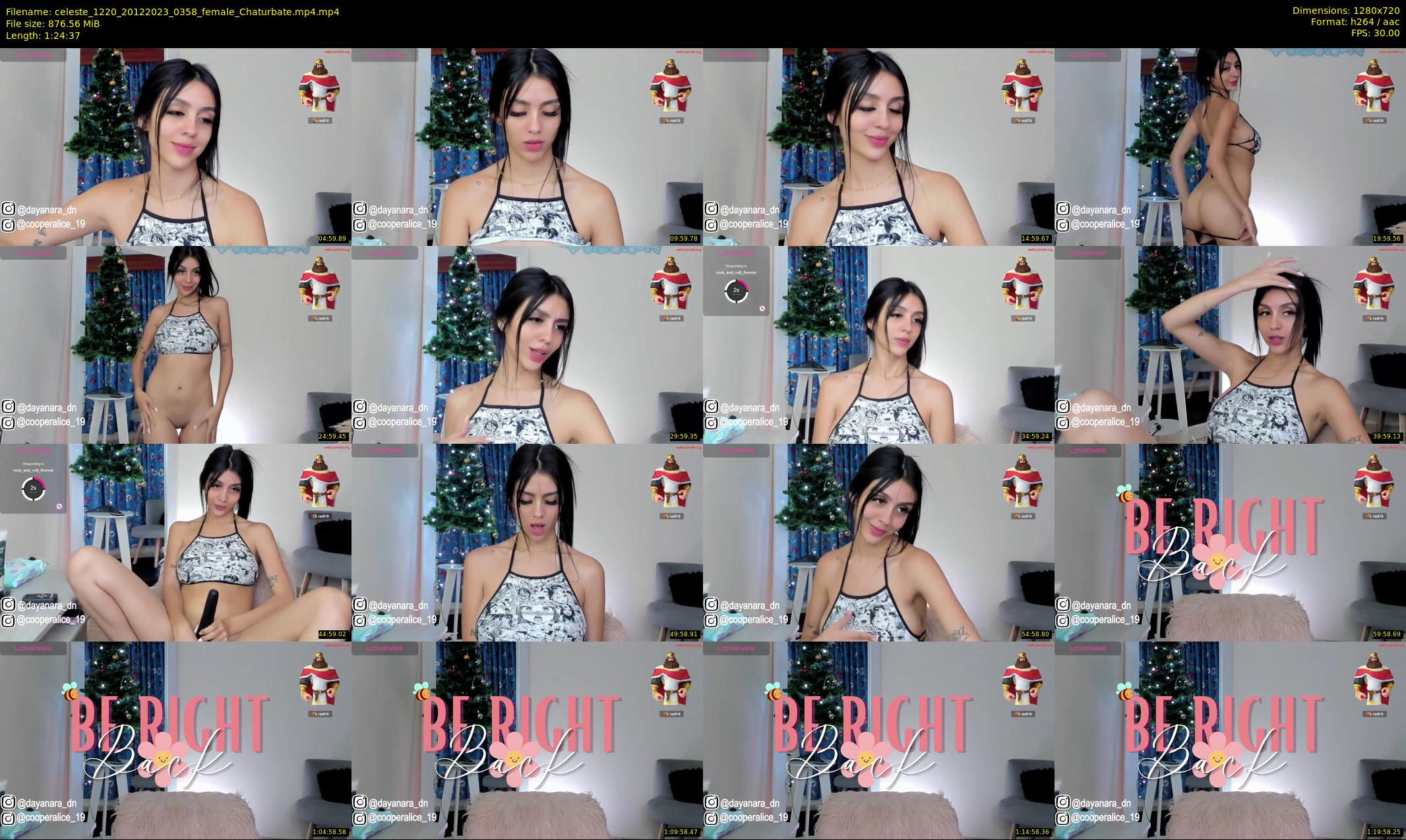 celeste_1220 — 85 minute Chaturbate female cam show recording, 720p, Dec 20, 2023
