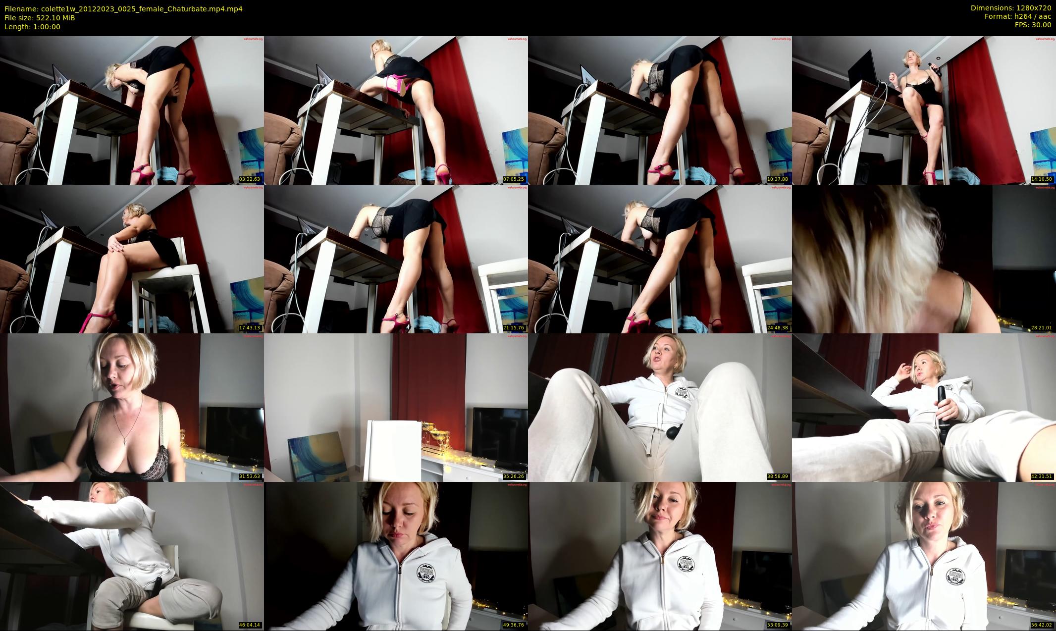 colette1w — 60 minute Chaturbate female cam show recording, 720p, Dec 20, 2023