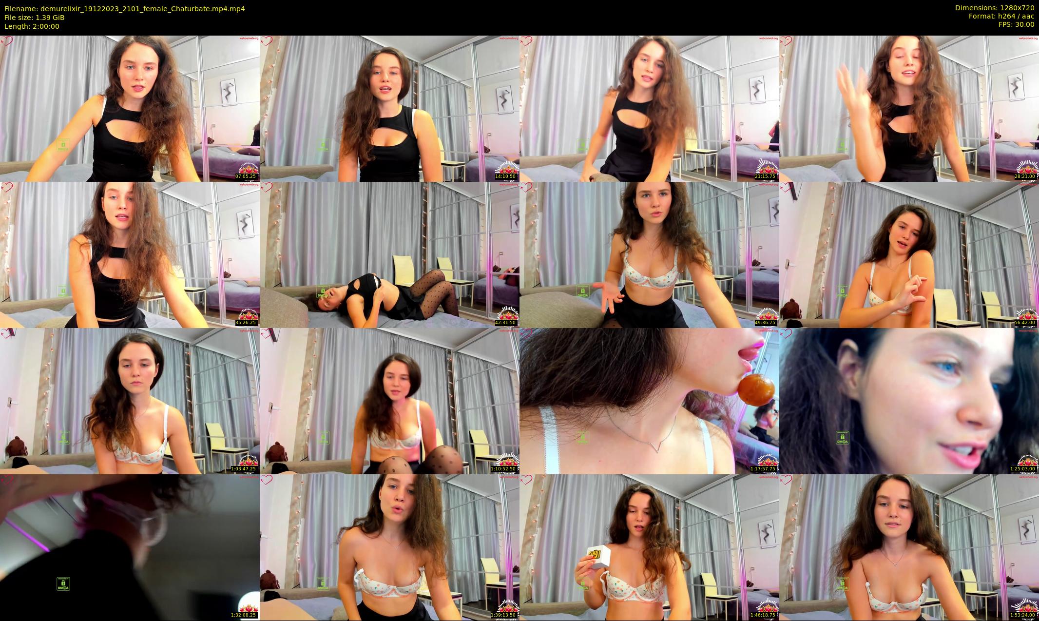 demurelixir — 120 minute Chaturbate female cam show recording, 720p, Dec 19, 2023