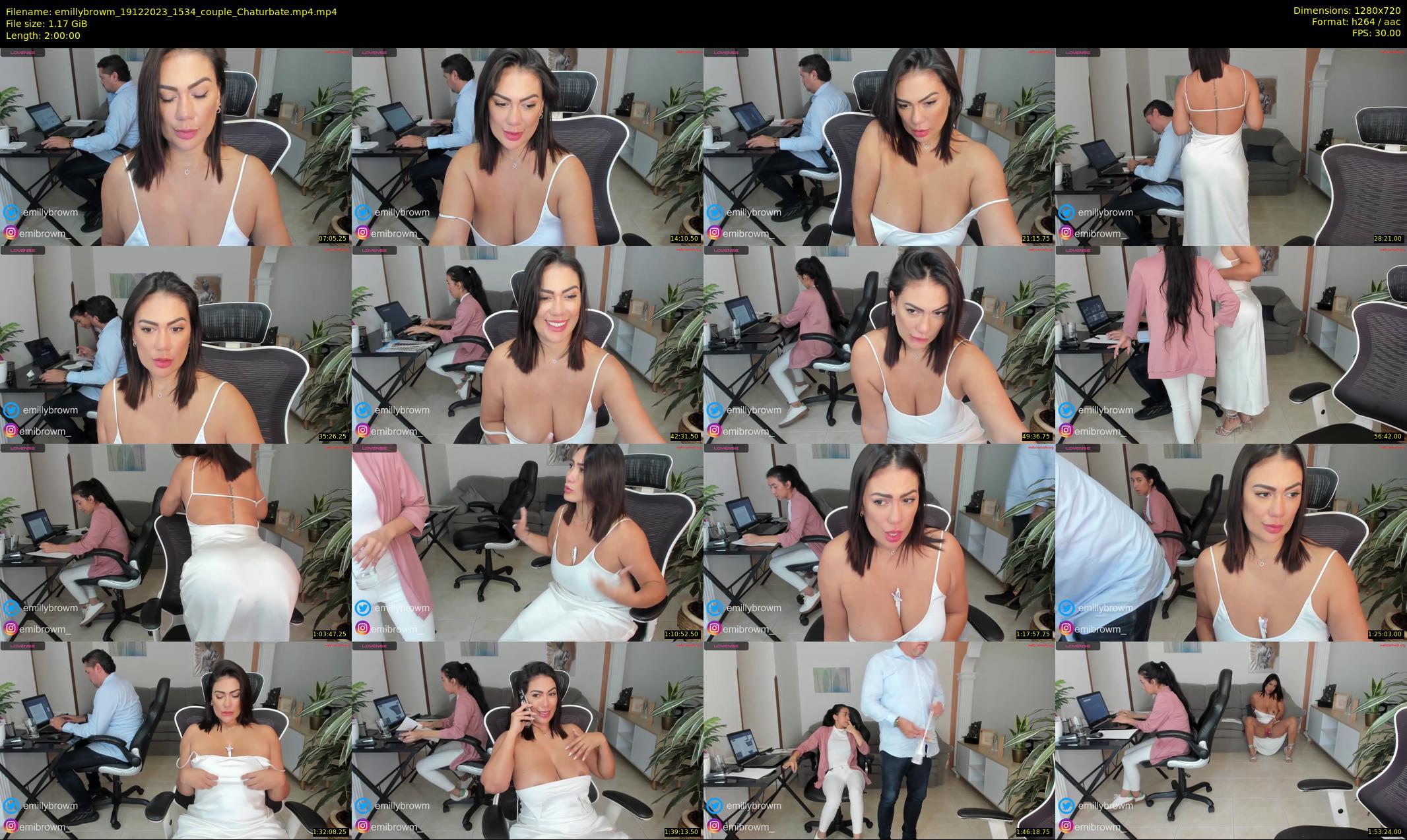 emillybrowm — 120 minute Chaturbate couple cam show recording, 720p, Dec 19, 2023