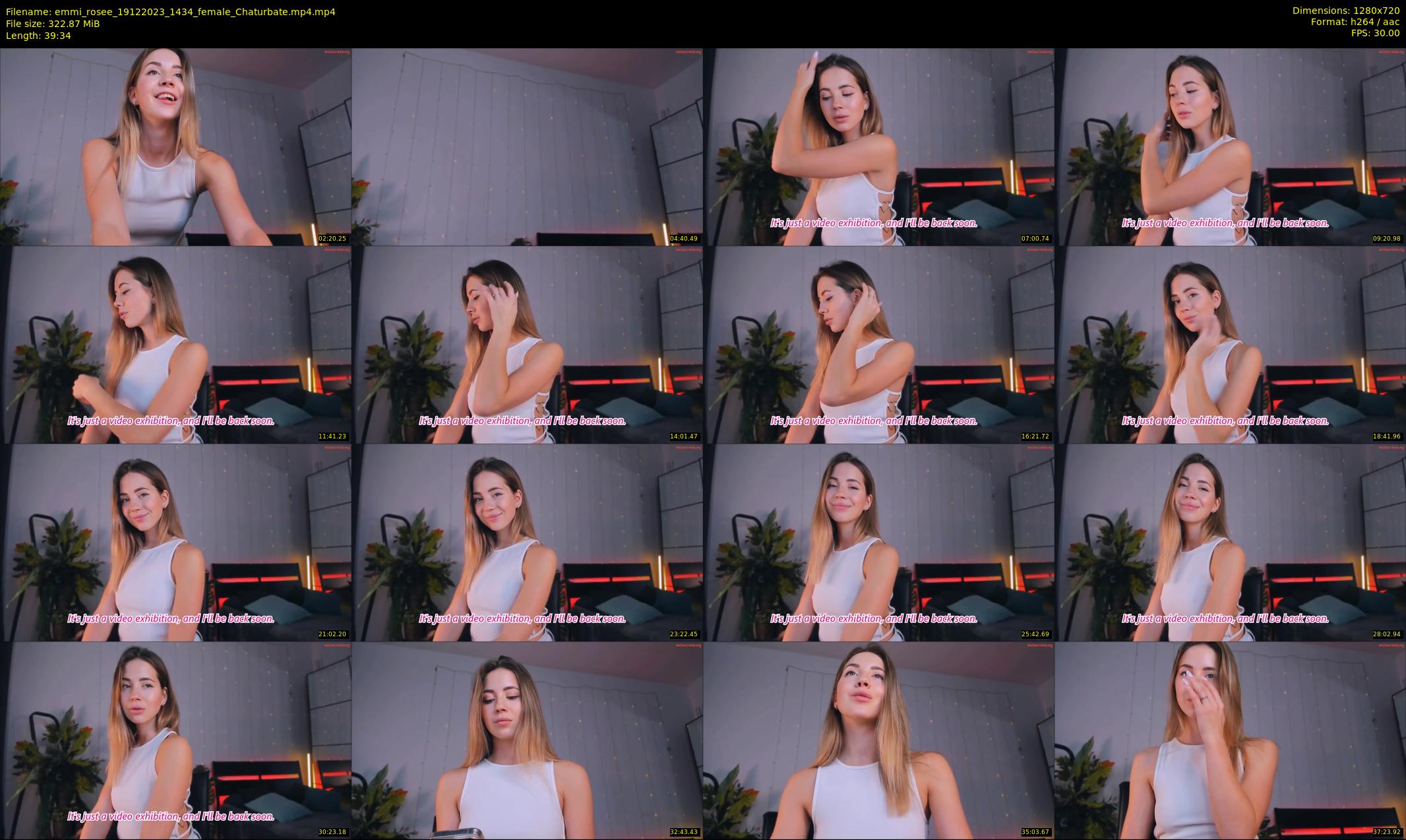 emmi_rosee — 40 minute Chaturbate female cam show recording, 720p, Dec 19, 2023