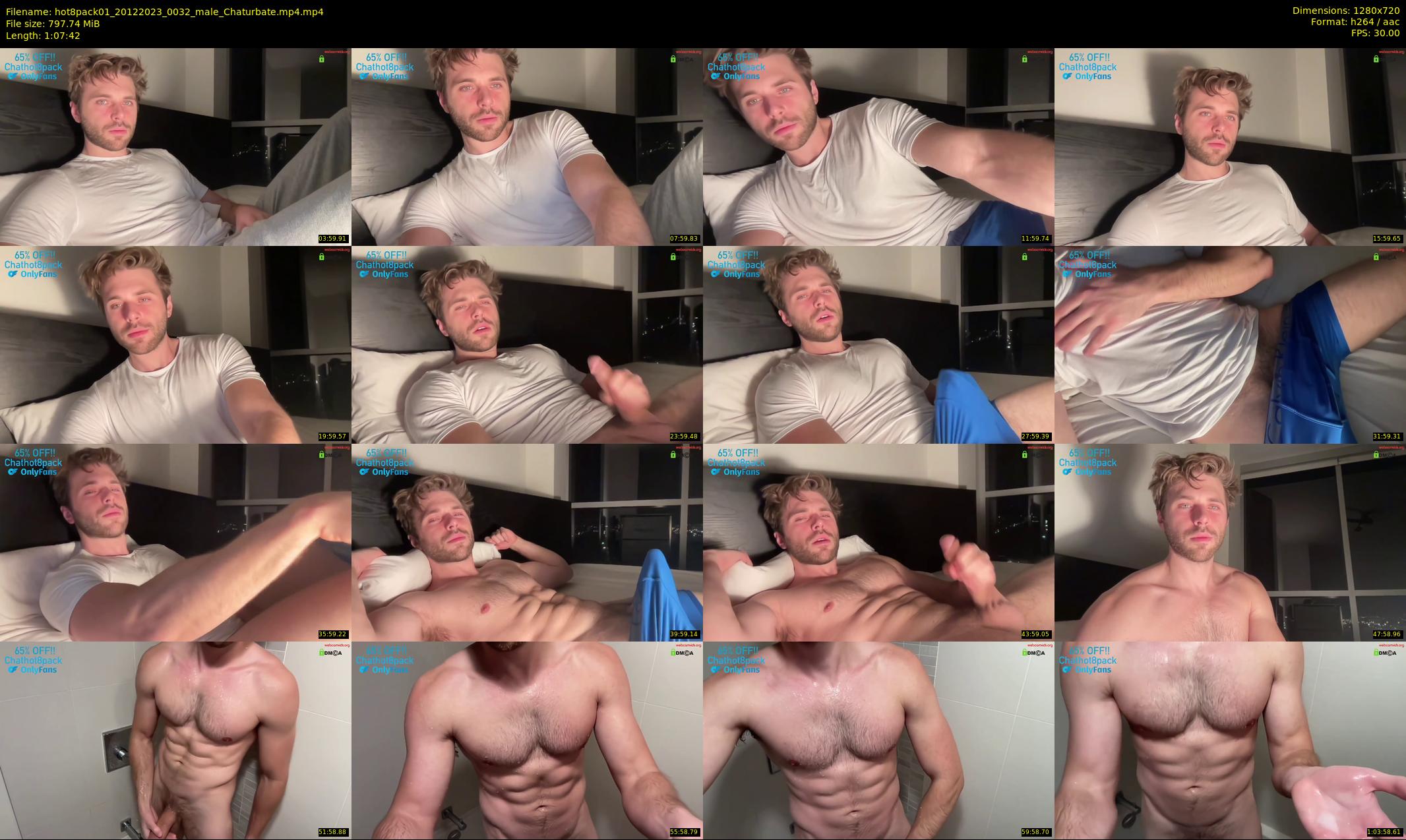 hot8pack01 — 68 minute Chaturbate male cam show recording, 720p, Dec 20, 2023