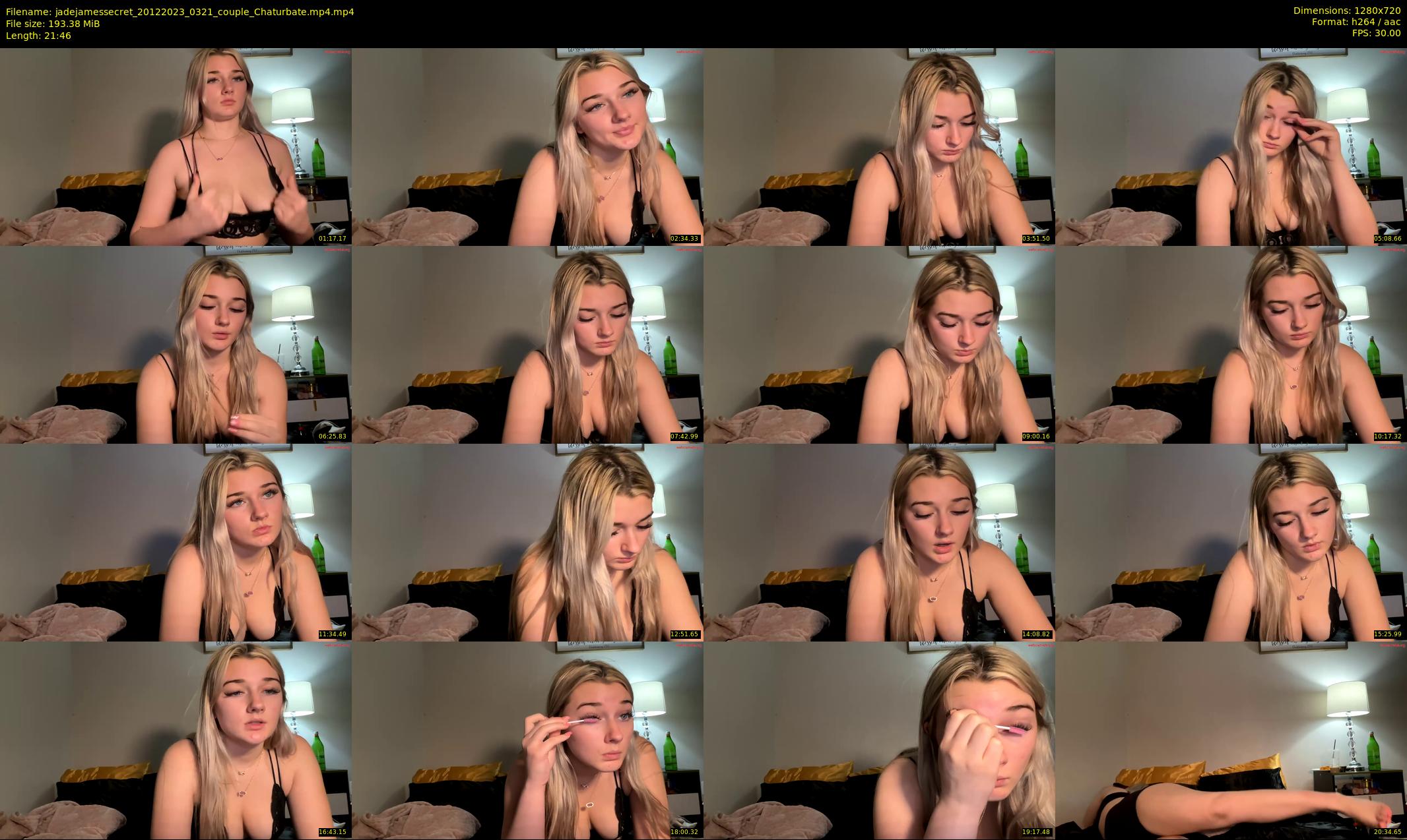 jadejamessecret — 22 minute Chaturbate couple cam show recording, 720p, Dec 20, 2023