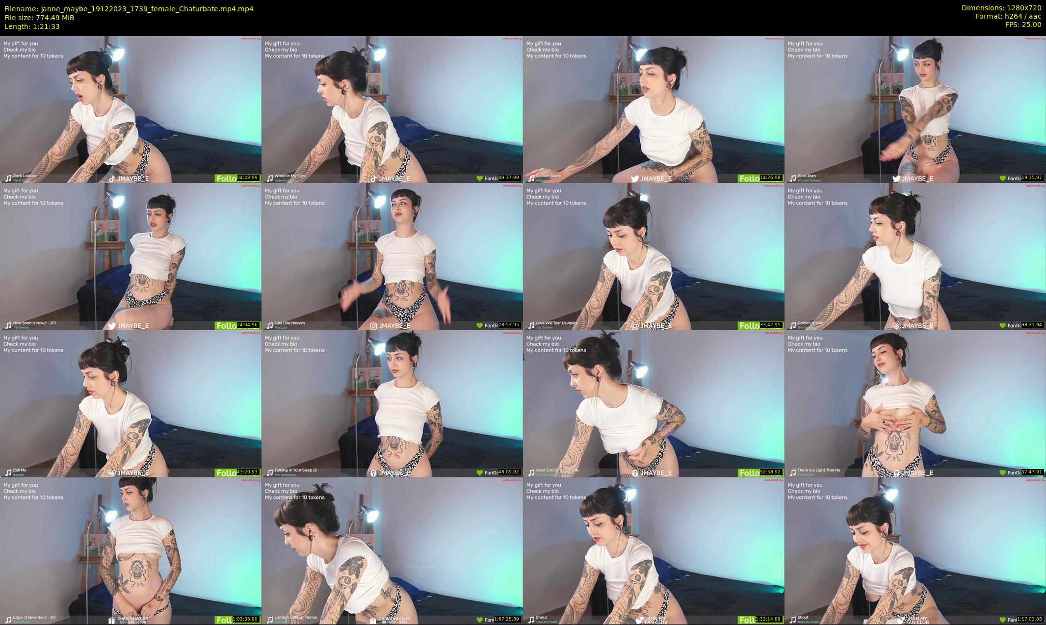 janne_maybe — 82 minute Chaturbate female cam show recording, 720p, Dec 19, 2023