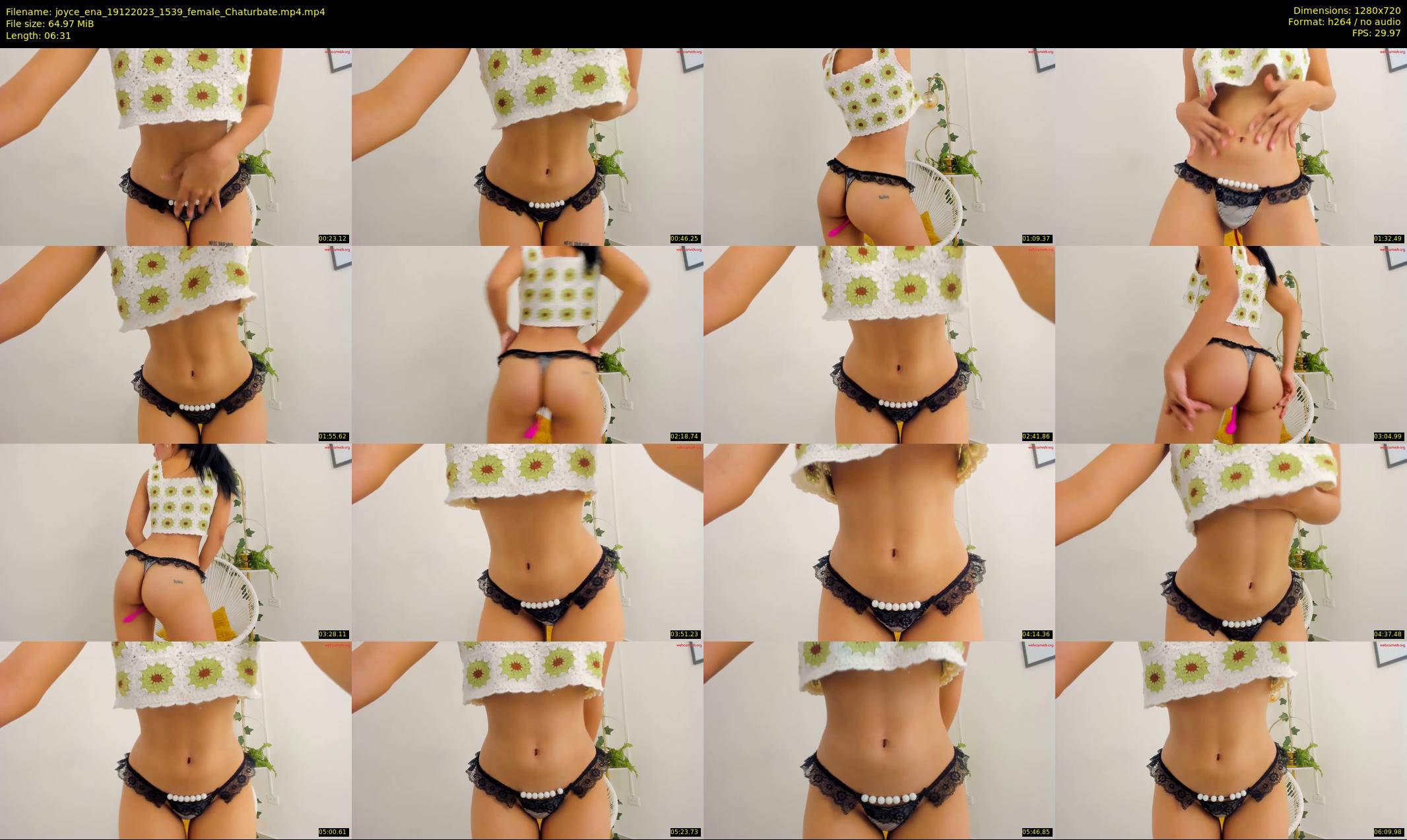 joyce_ena — 7 minute Chaturbate female cam show recording, 720p, Dec 19, 2023