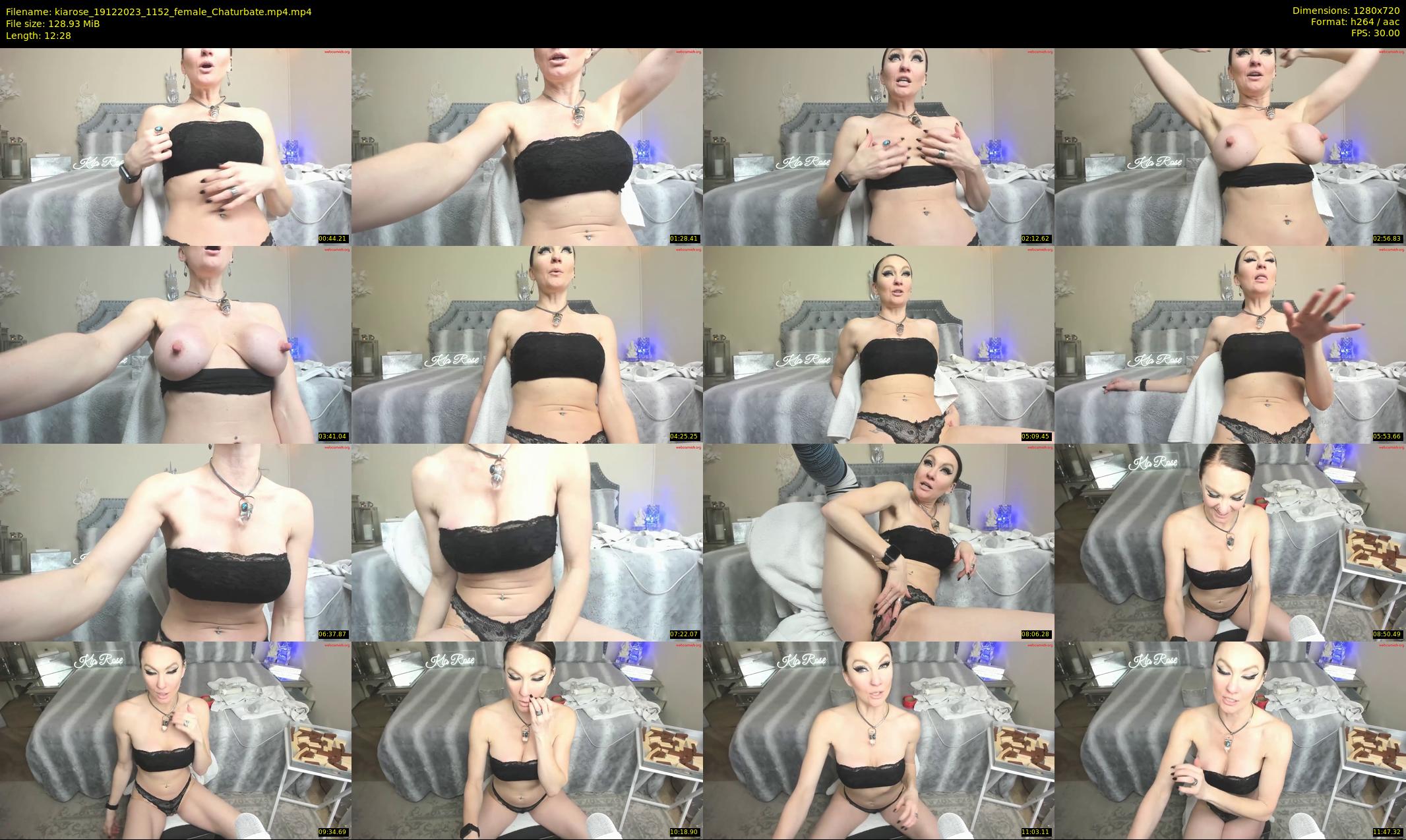 kiarose — 13 minute Chaturbate female cam show recording, 720p, Dec 19, 2023