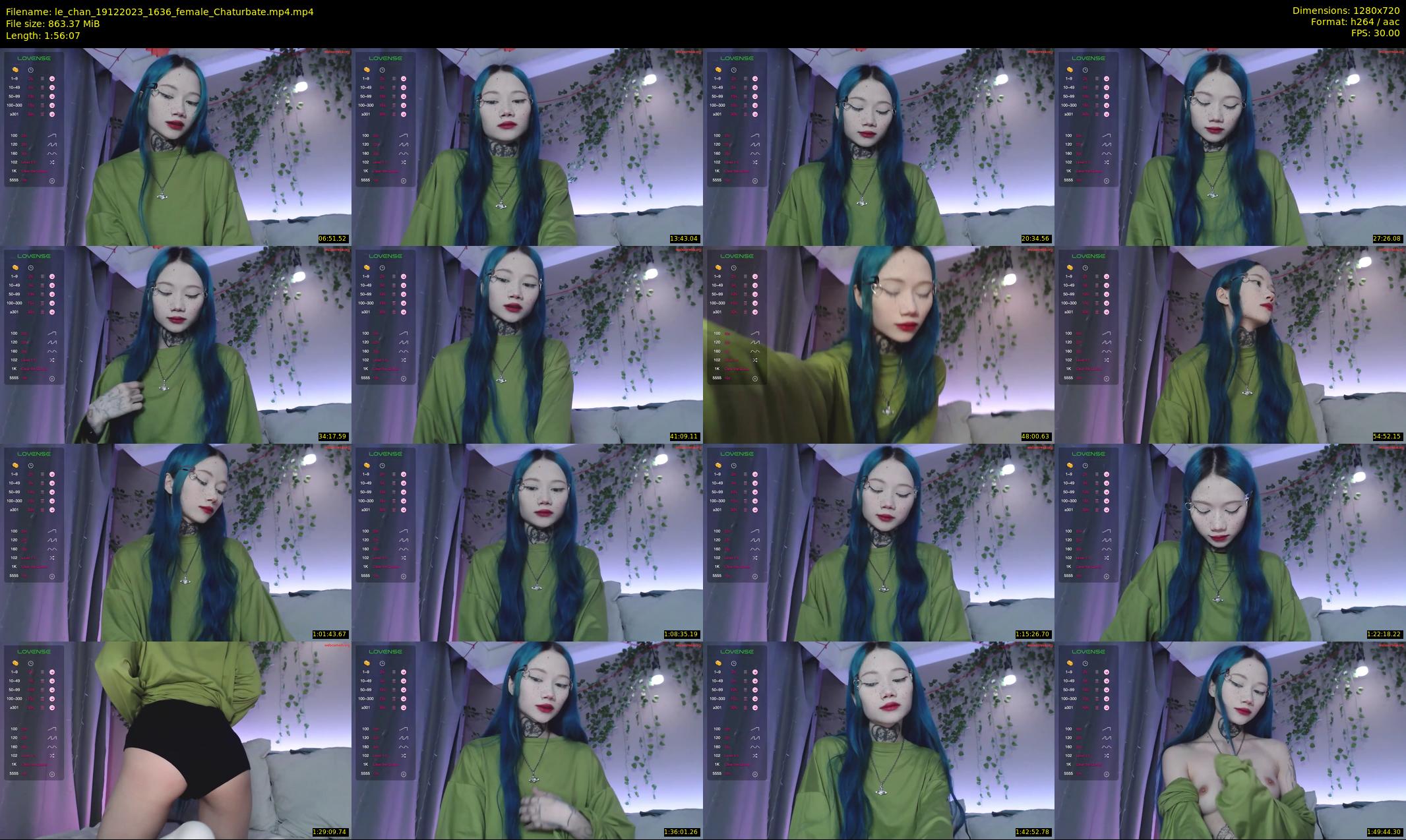le_chan — 117 minute Chaturbate female cam show recording, 720p, Dec 19, 2023