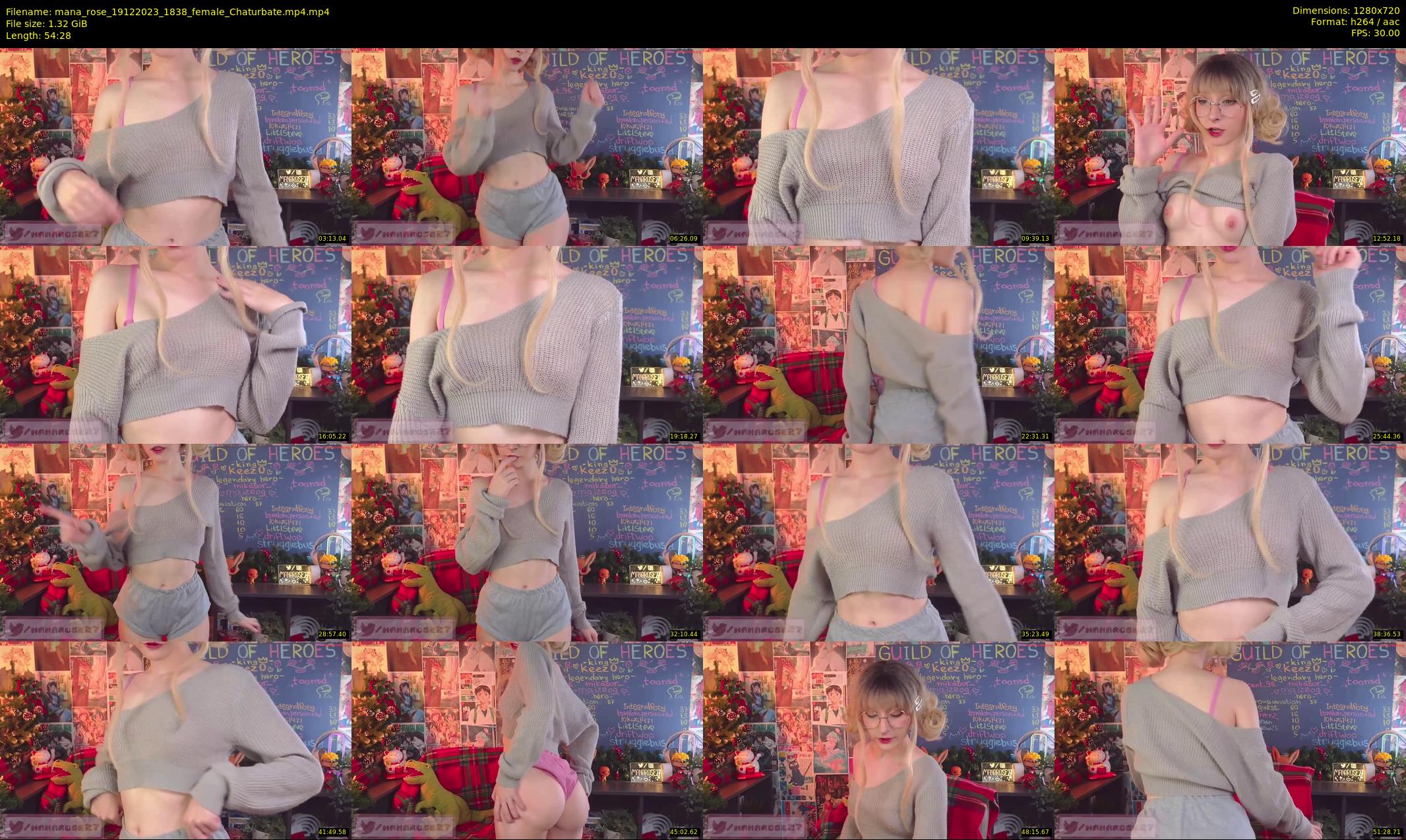 mana_rose — 55 minute Chaturbate female cam show recording, 720p, Dec 19, 2023