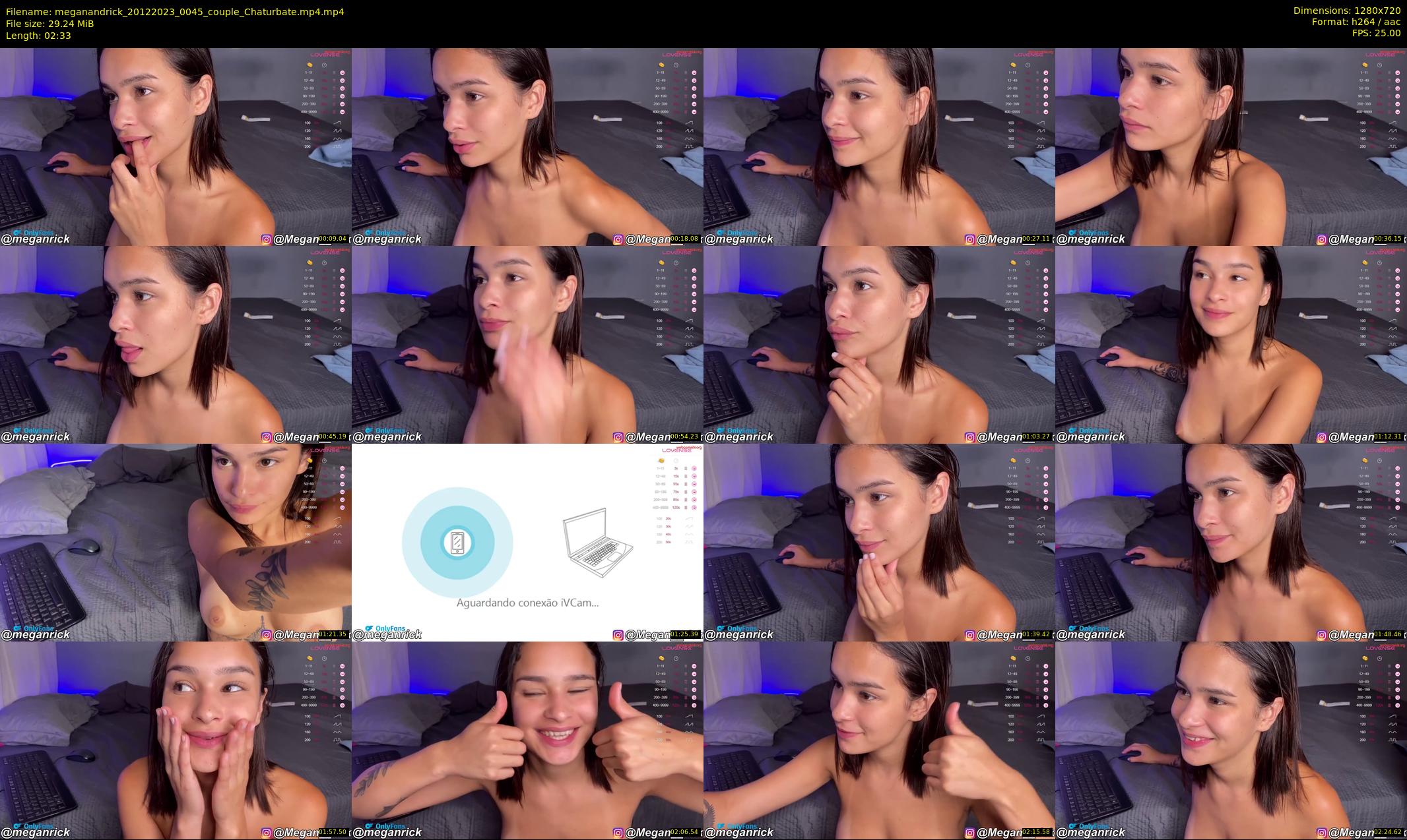 meganandrick — 3 minute Chaturbate couple cam show recording, 720p, Dec 20, 2023