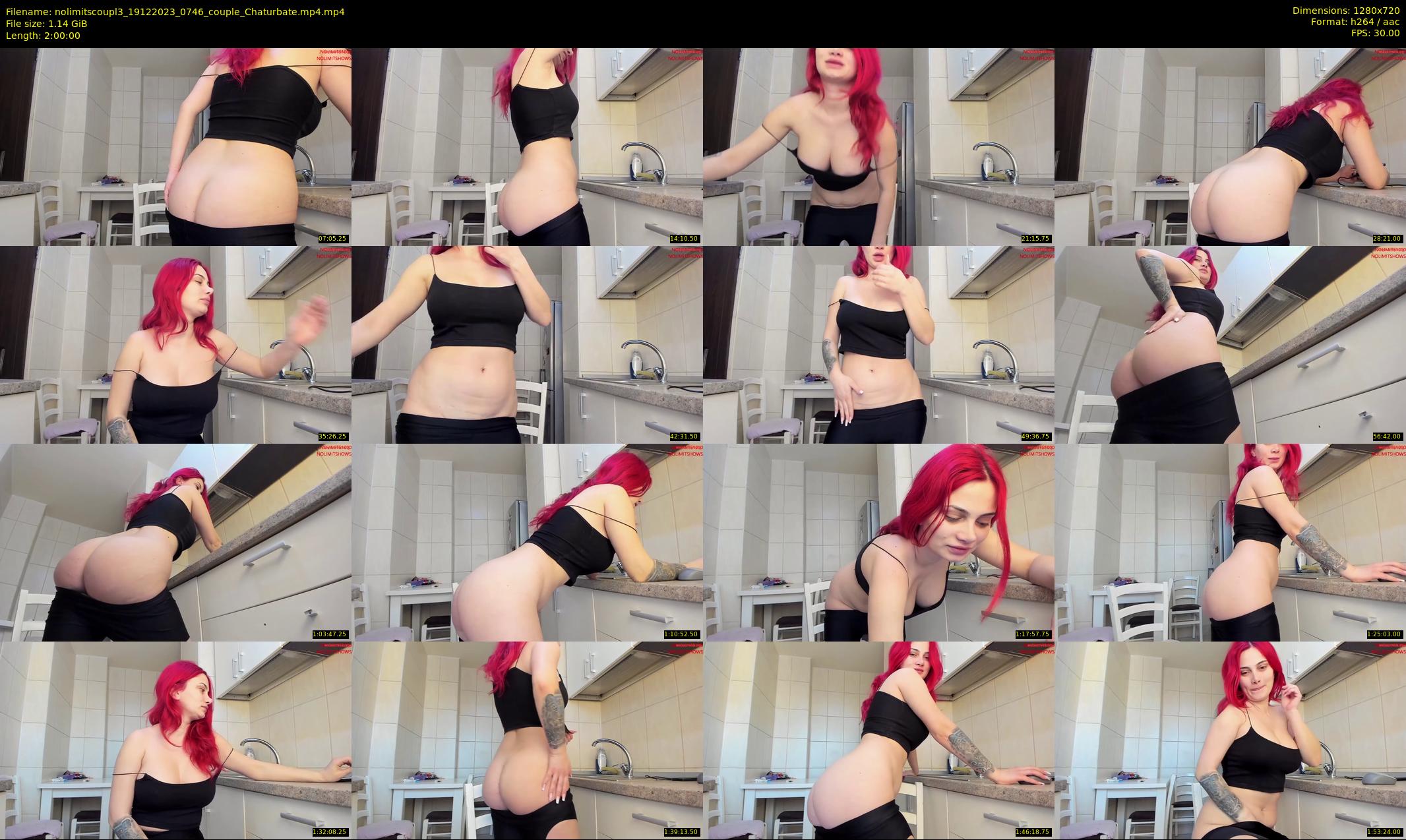 nolimitscoupl3 — 120 minute Chaturbate couple cam show recording, 720p, Dec 19, 2023